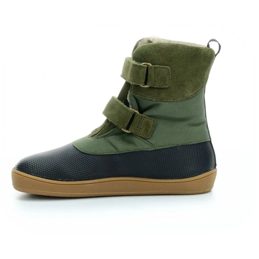 2nd quality - Bundgaard Bertram Tex Green winter barefoot shoes (uneven stitching, bumpy toe box finish, glue)