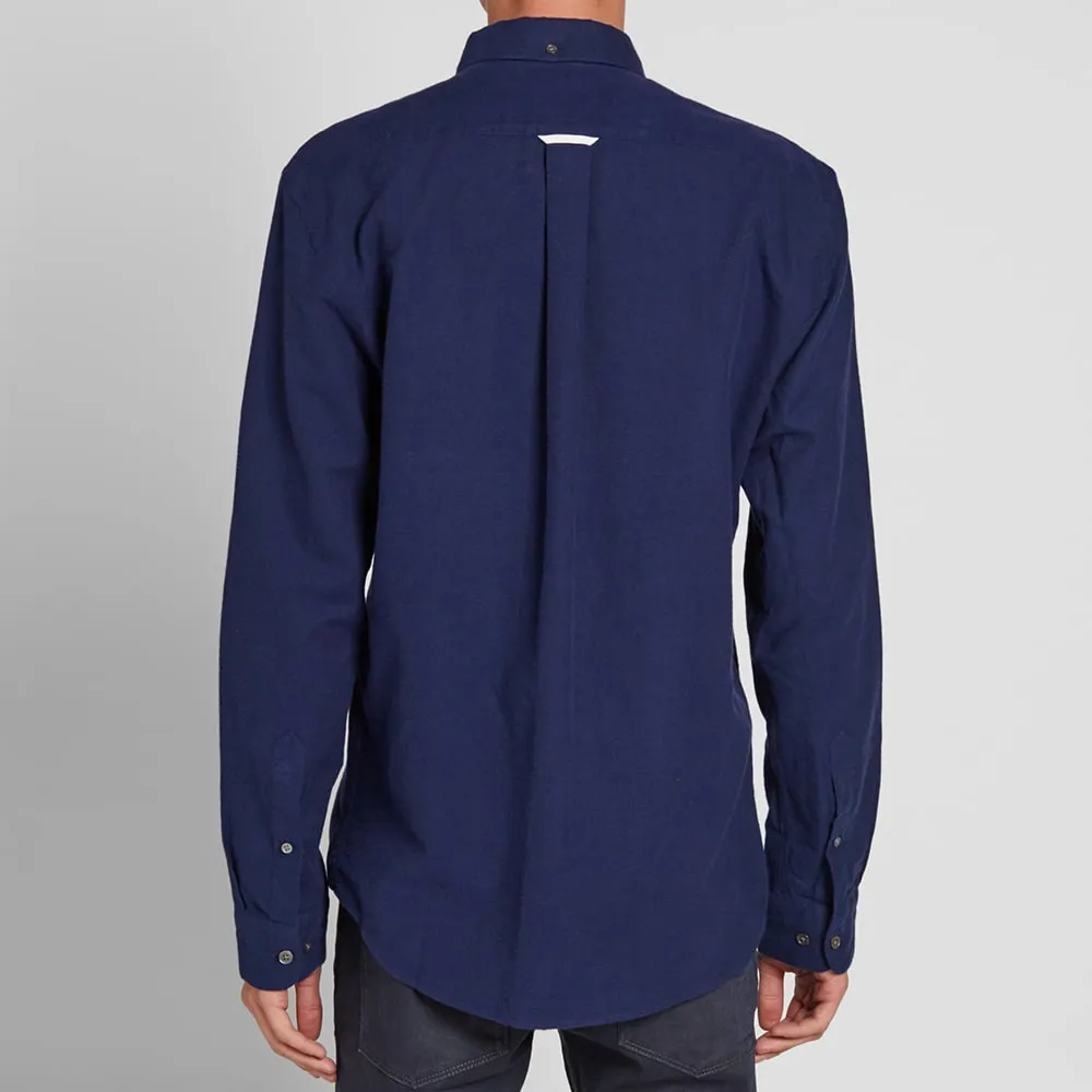 Acne Studios Isherwood Brushed Flannel ShirtNavy