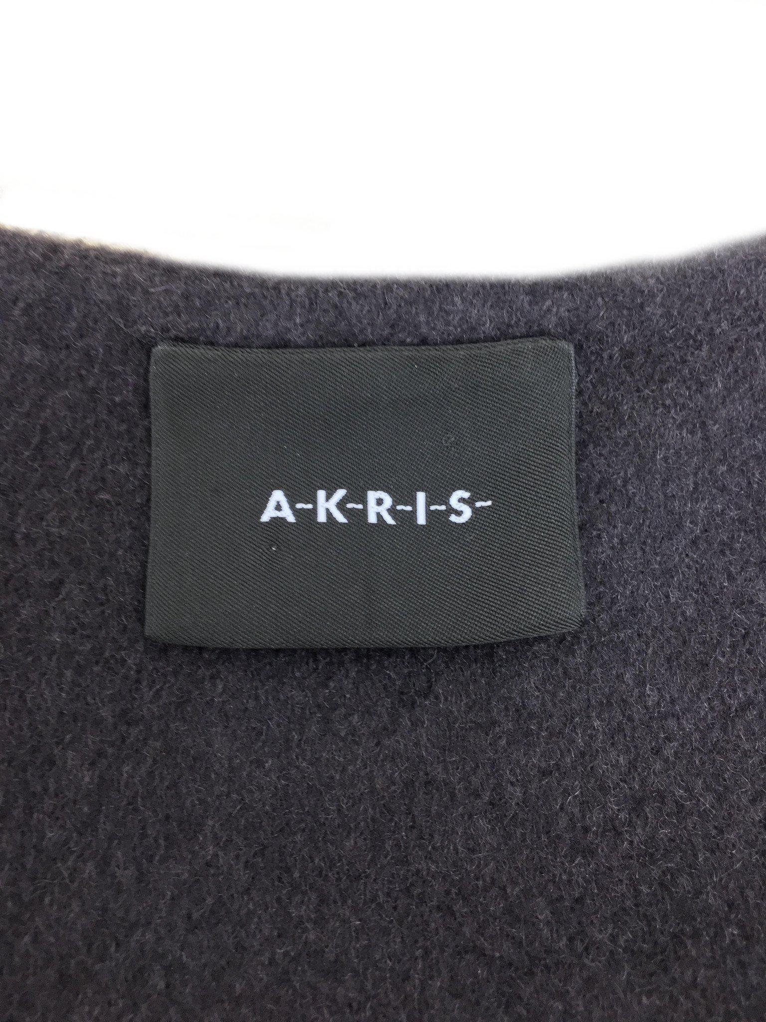 Akris Cashmere Colorblock Cape Jacket Size L