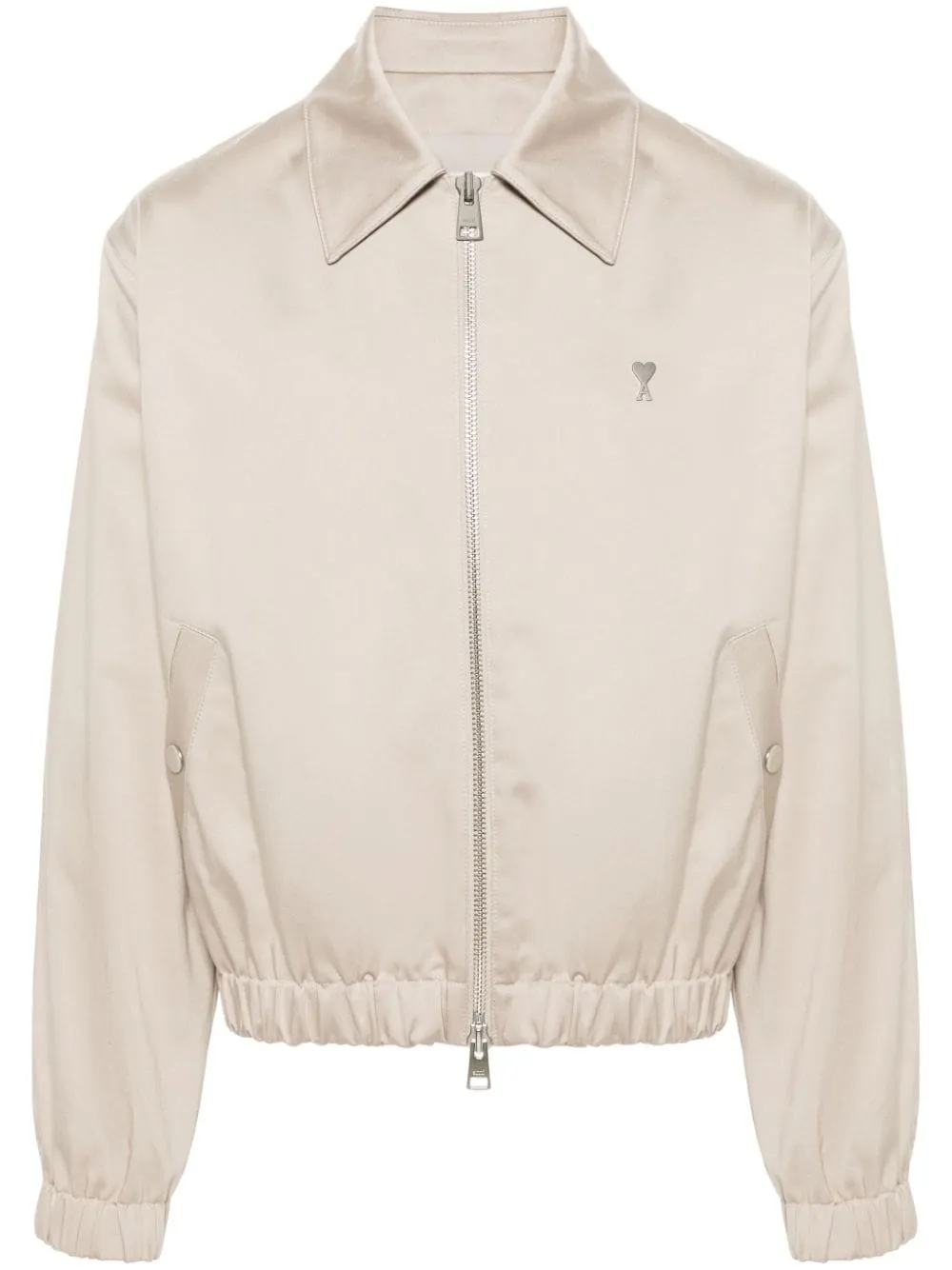 Ami Paris - Blouson zippé beige