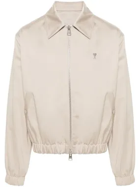 Ami Paris - Blouson zippé beige