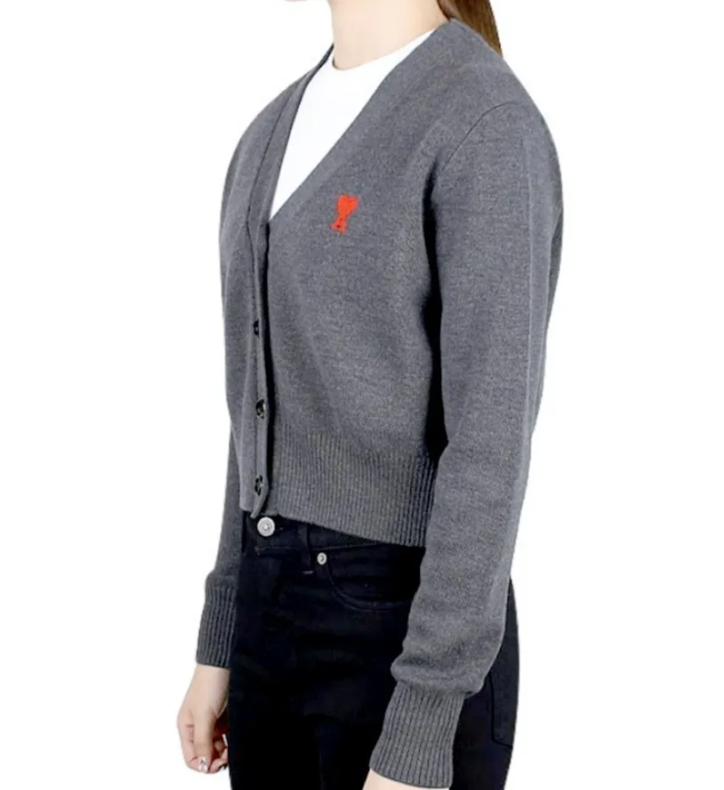 AMI PARIS  |Casual Style Street Style Logo Cardigans