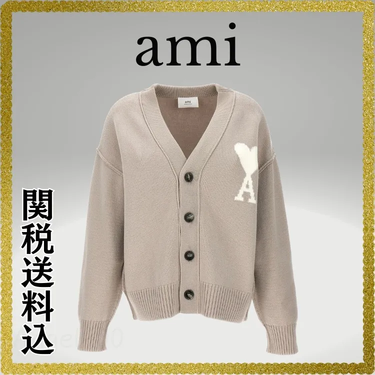 AMI PARIS  |Logo Cardigans