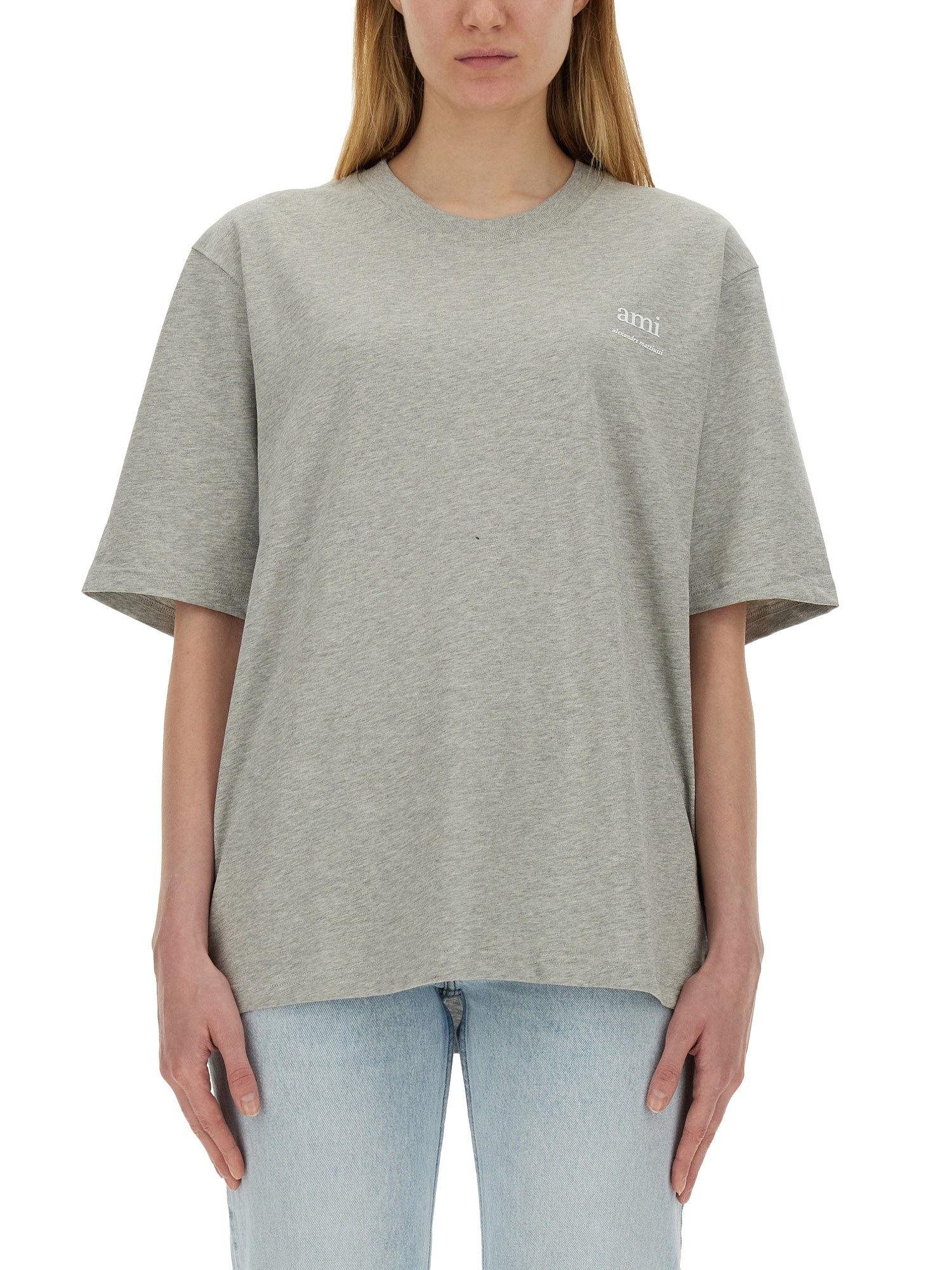 AMI PARIS    T-SHIRT WITH LOGO