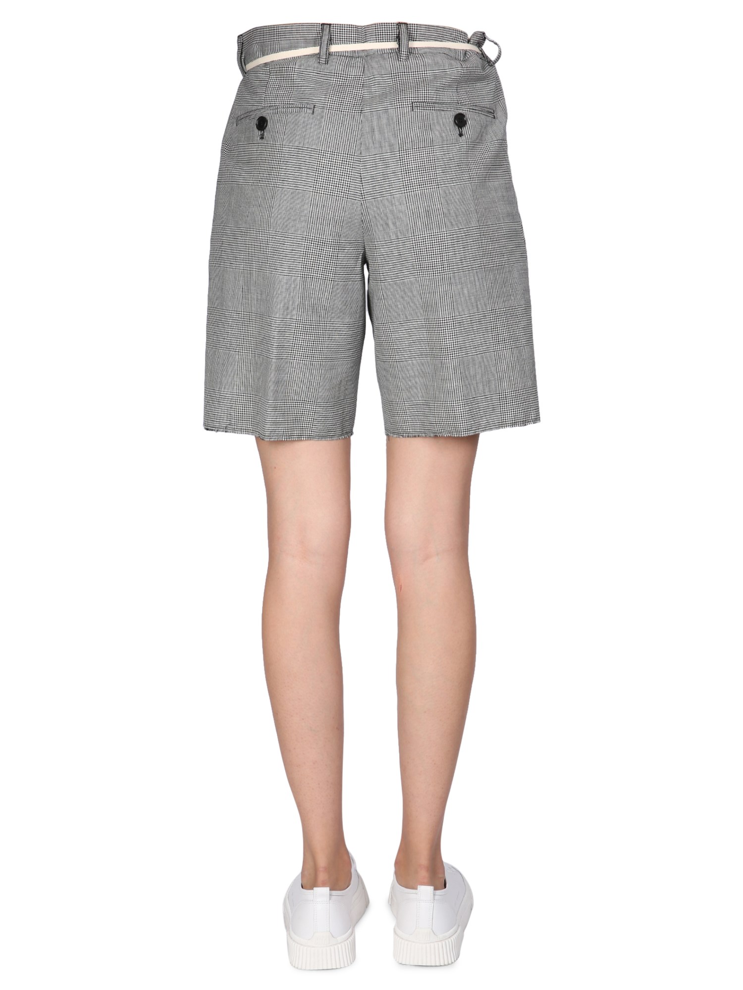 ASPESI    STRETCH FLANNEL BERMUDA SHORTS