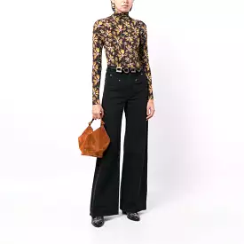 AURELIA TURTLENECK TOP FLORAL MAPLE