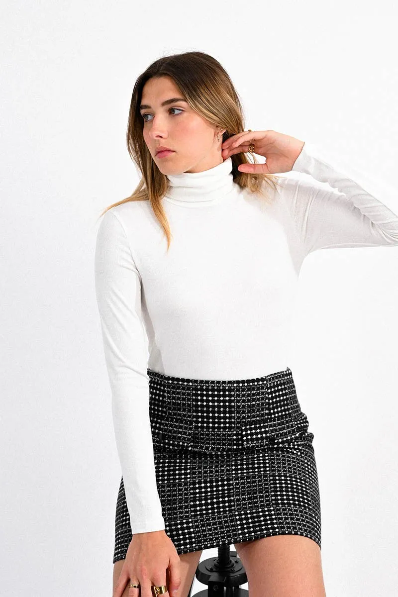 Basic White Turtleneck