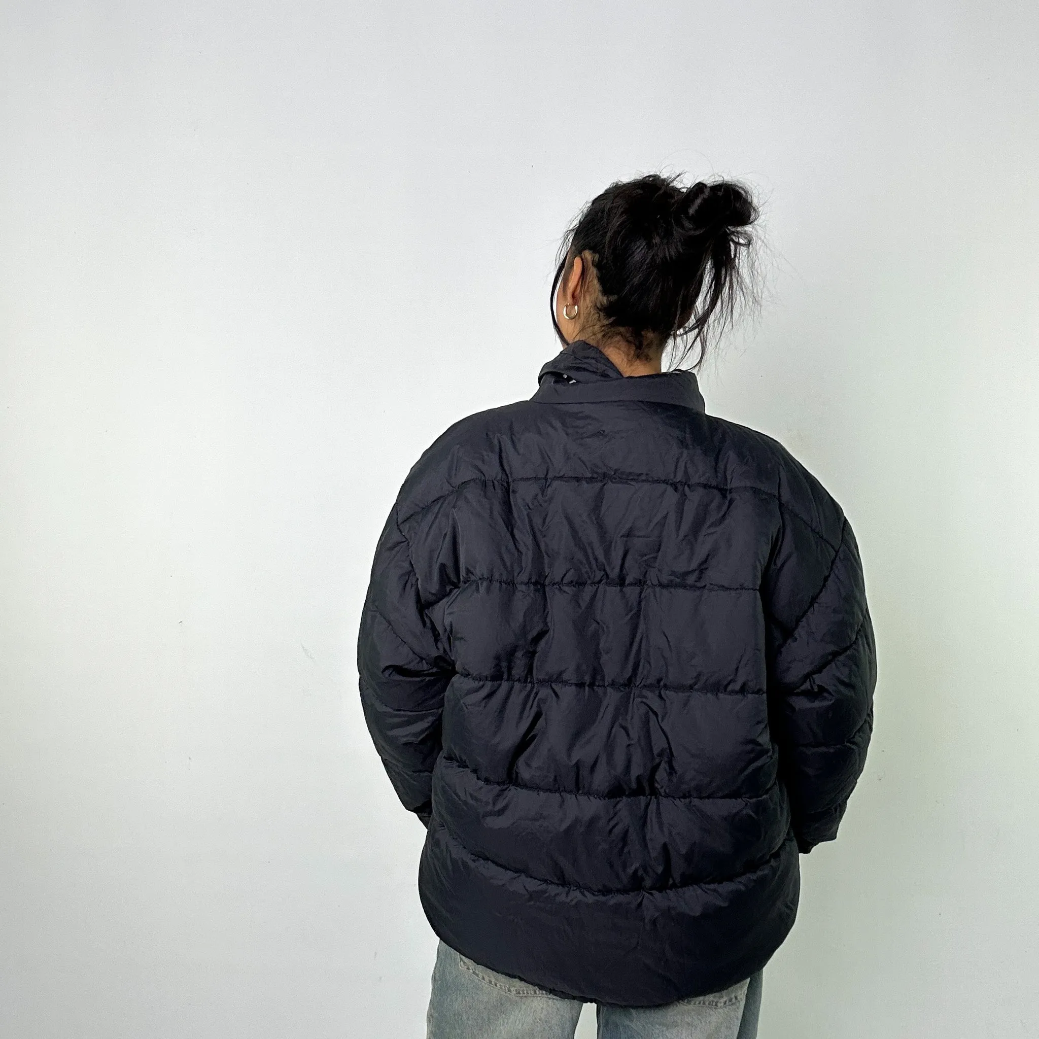 Black 90s Helly Hansen / Grey Reversible Puffer Jacket Coat (L)