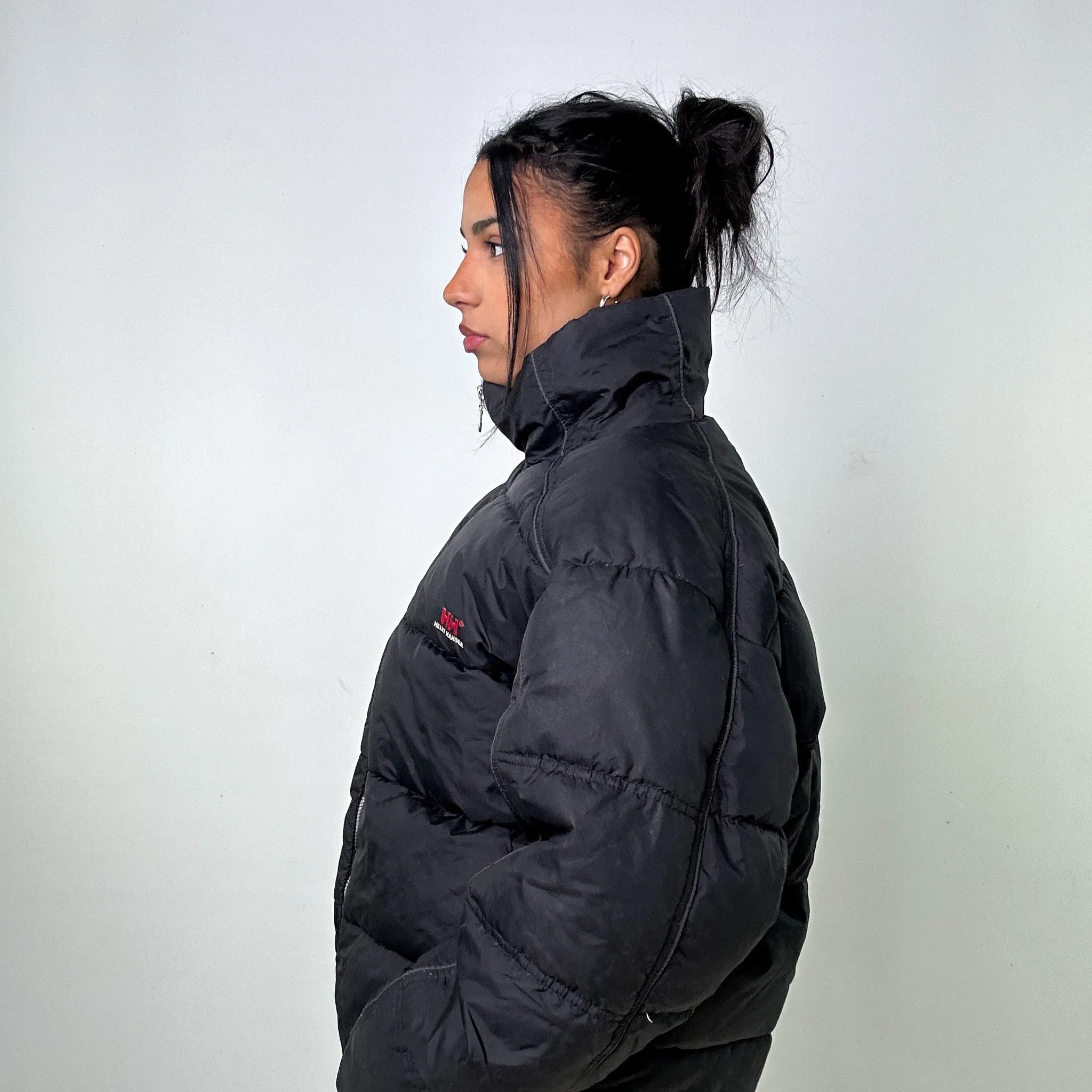 Black 90s Helly Hansen Puffer Jacket Coat (L)