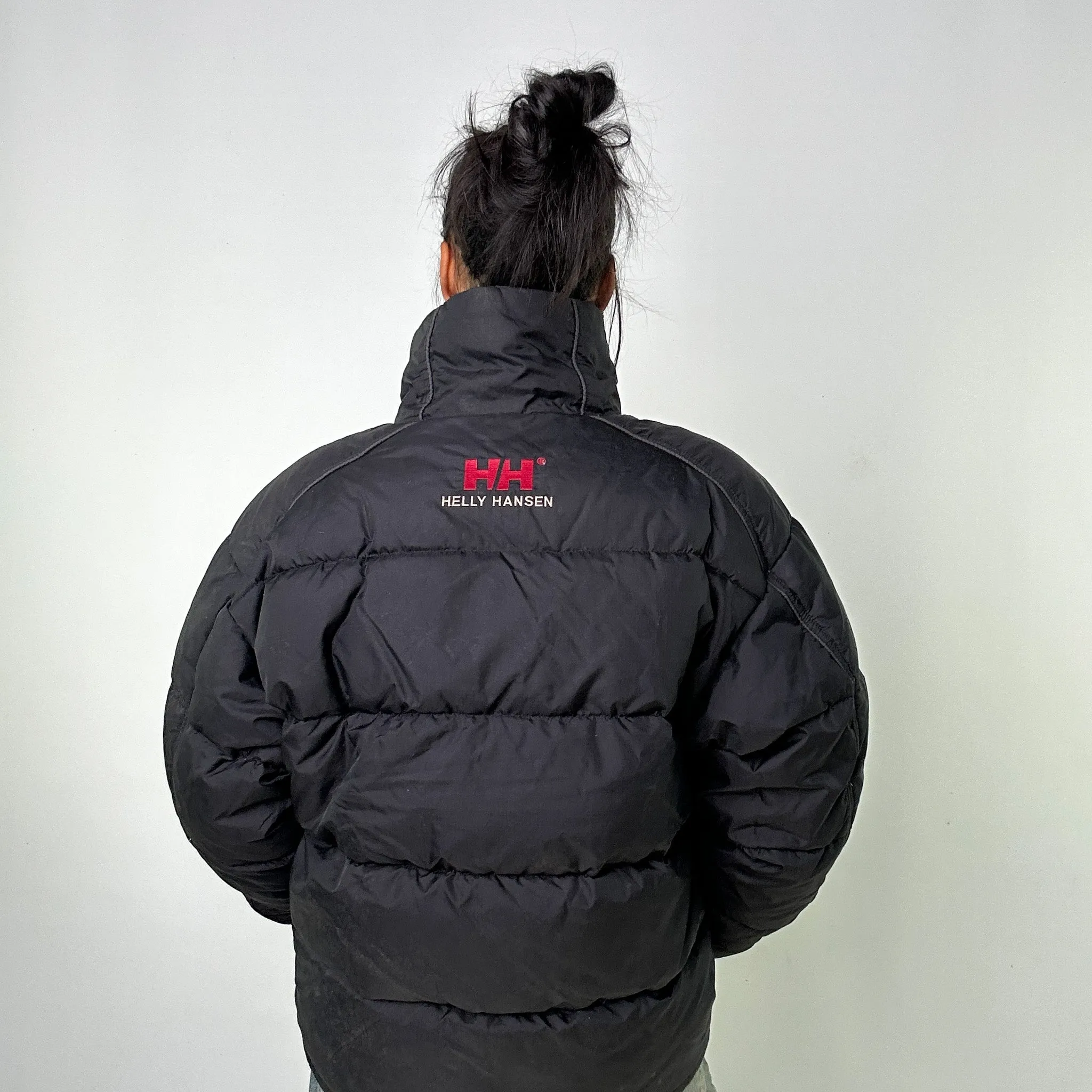 Black 90s Helly Hansen Puffer Jacket Coat (L)