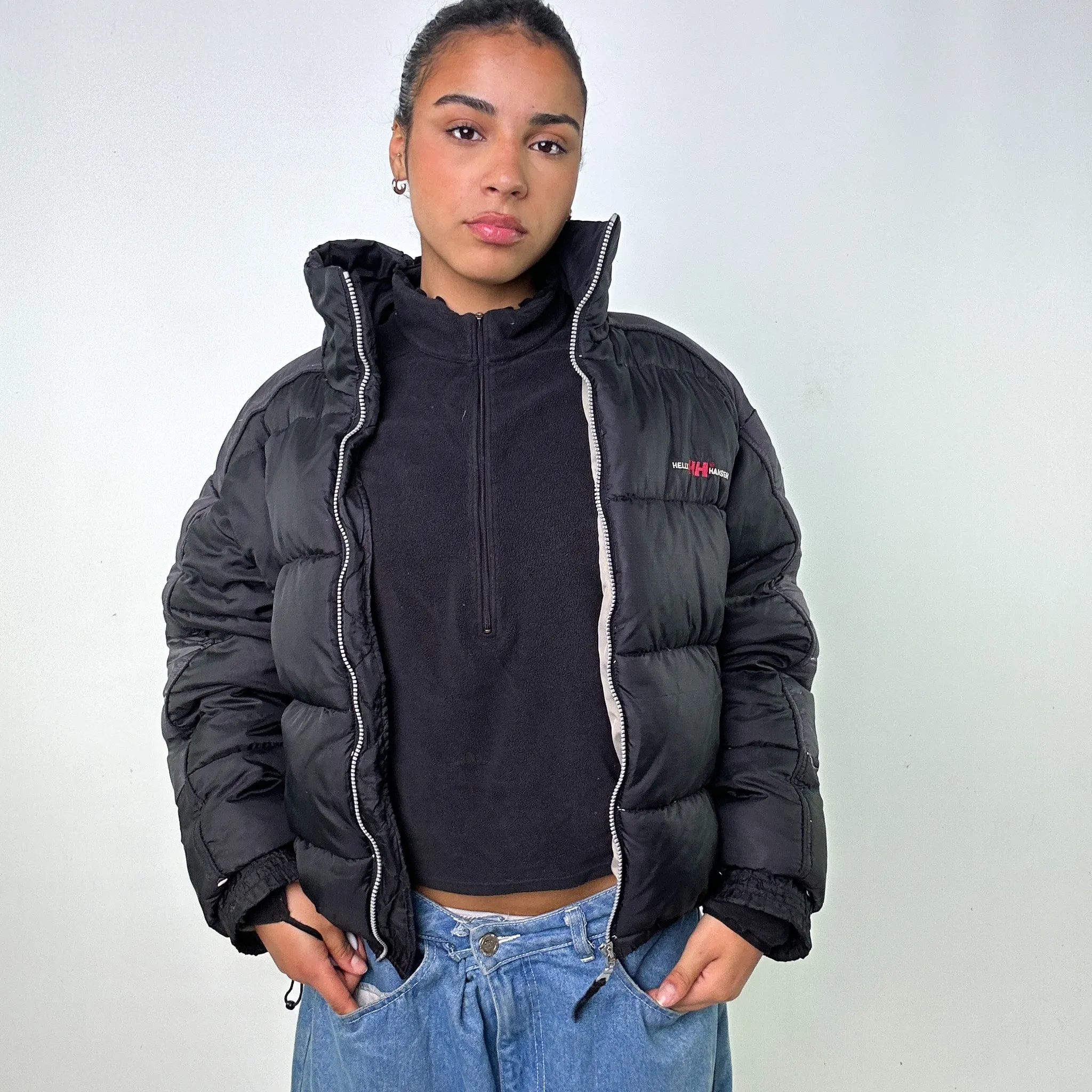 Black 90s Helly Hansen Puffer Jacket Coat (S)