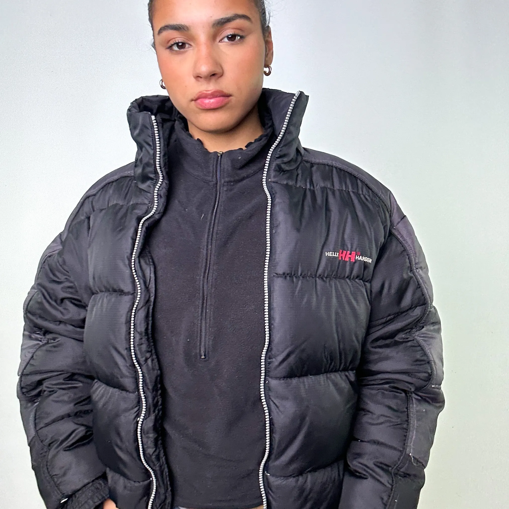 Black 90s Helly Hansen Puffer Jacket Coat (S)