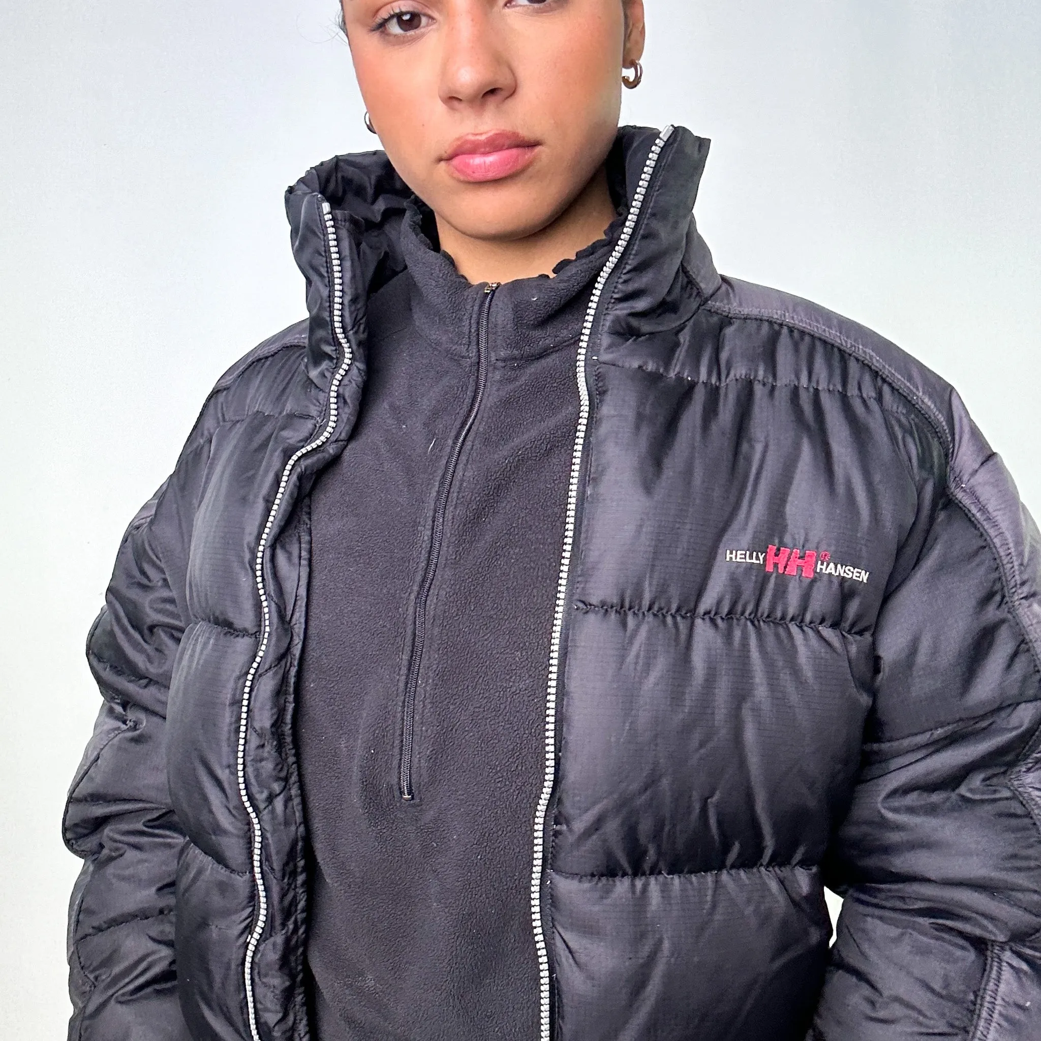 Black 90s Helly Hansen Puffer Jacket Coat (S)