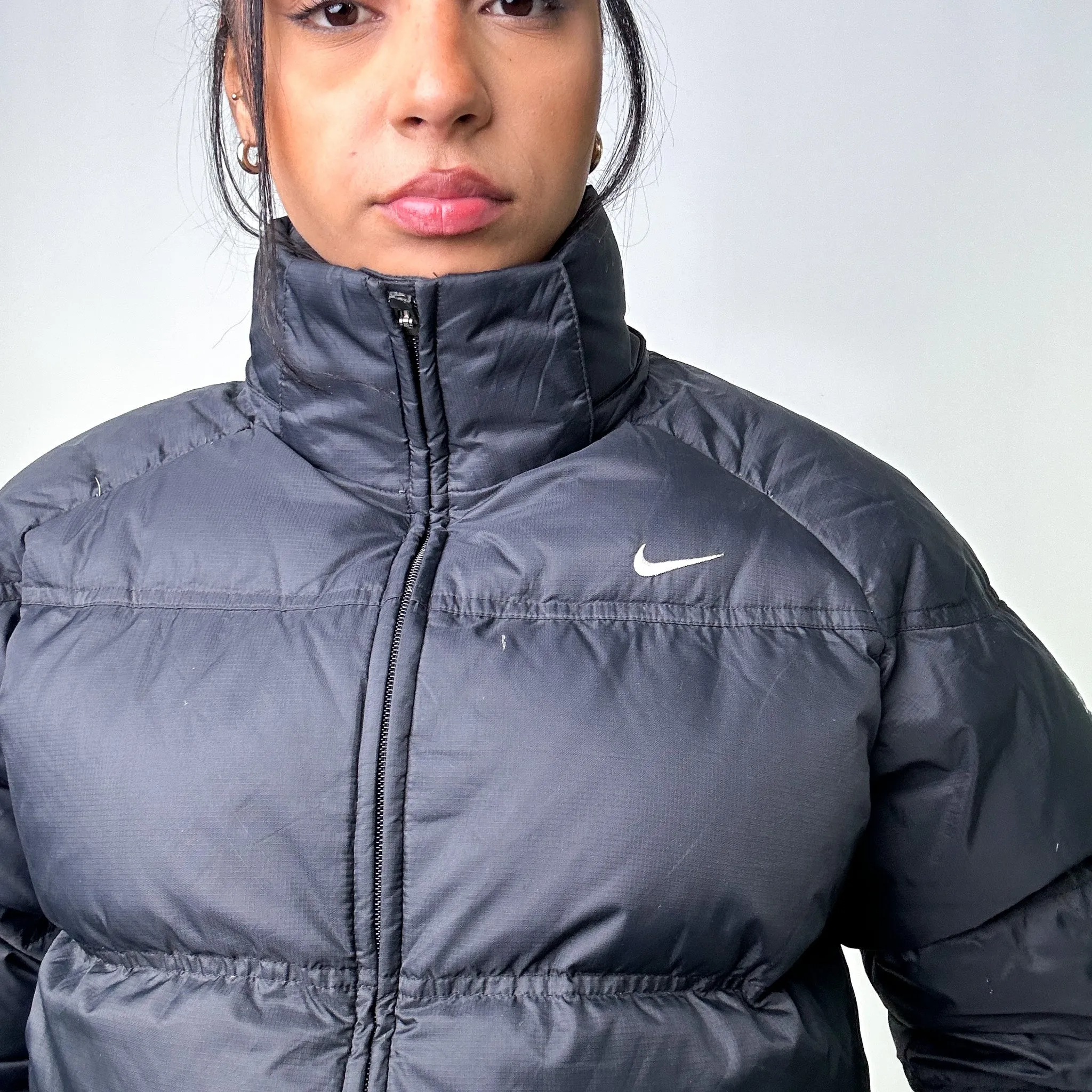 Black 90s NIKE Puffer Jacket Coat (M)