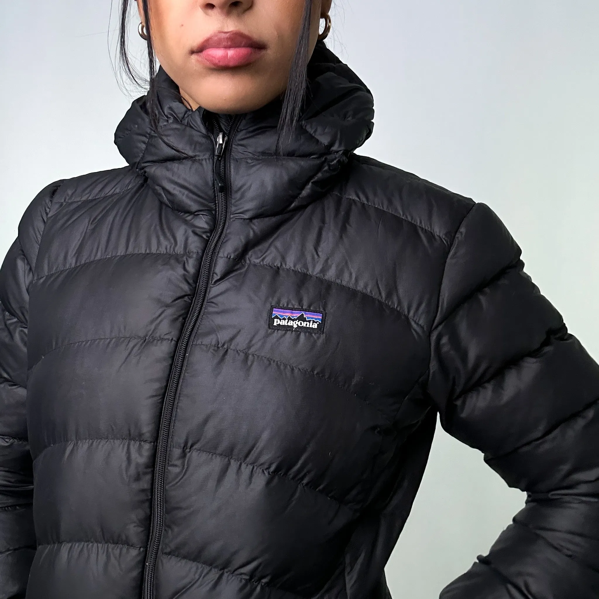 Black 90s Patagonia Puffer Jacket Coat (M)