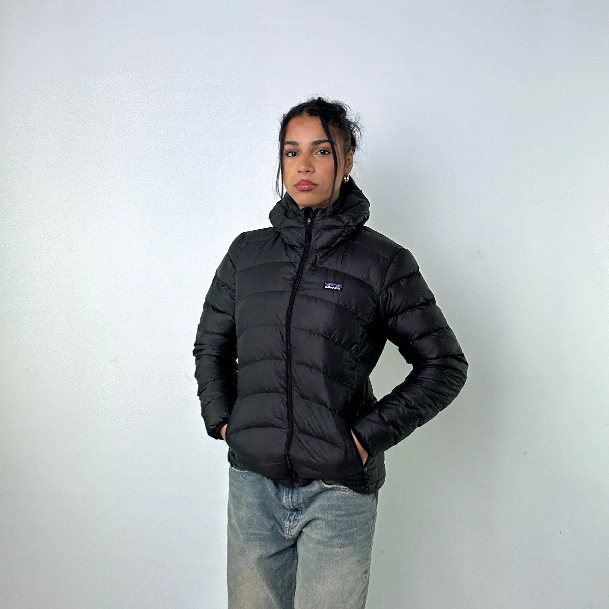 Black 90s Patagonia Puffer Jacket Coat (M)