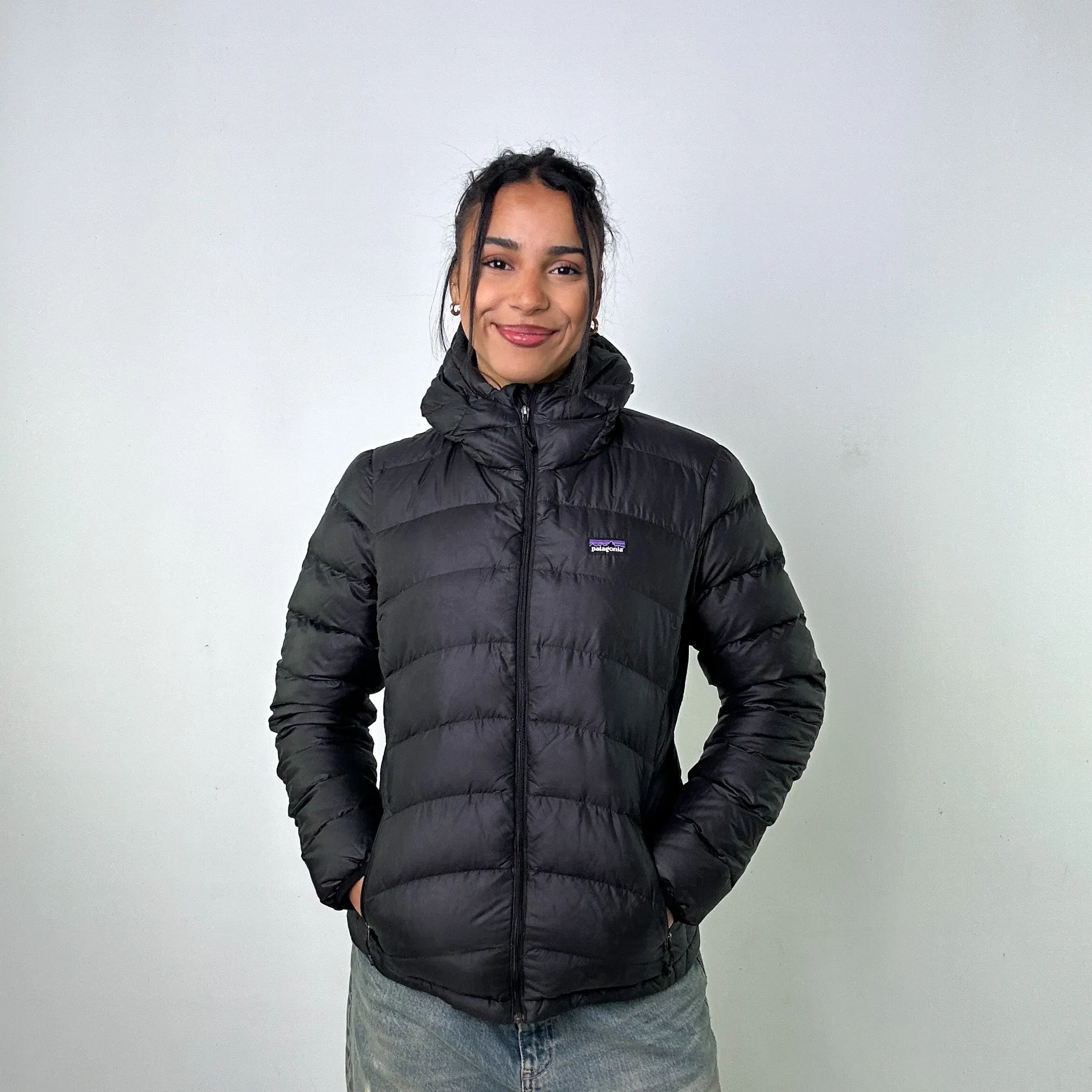 Black 90s Patagonia Puffer Jacket Coat (M)