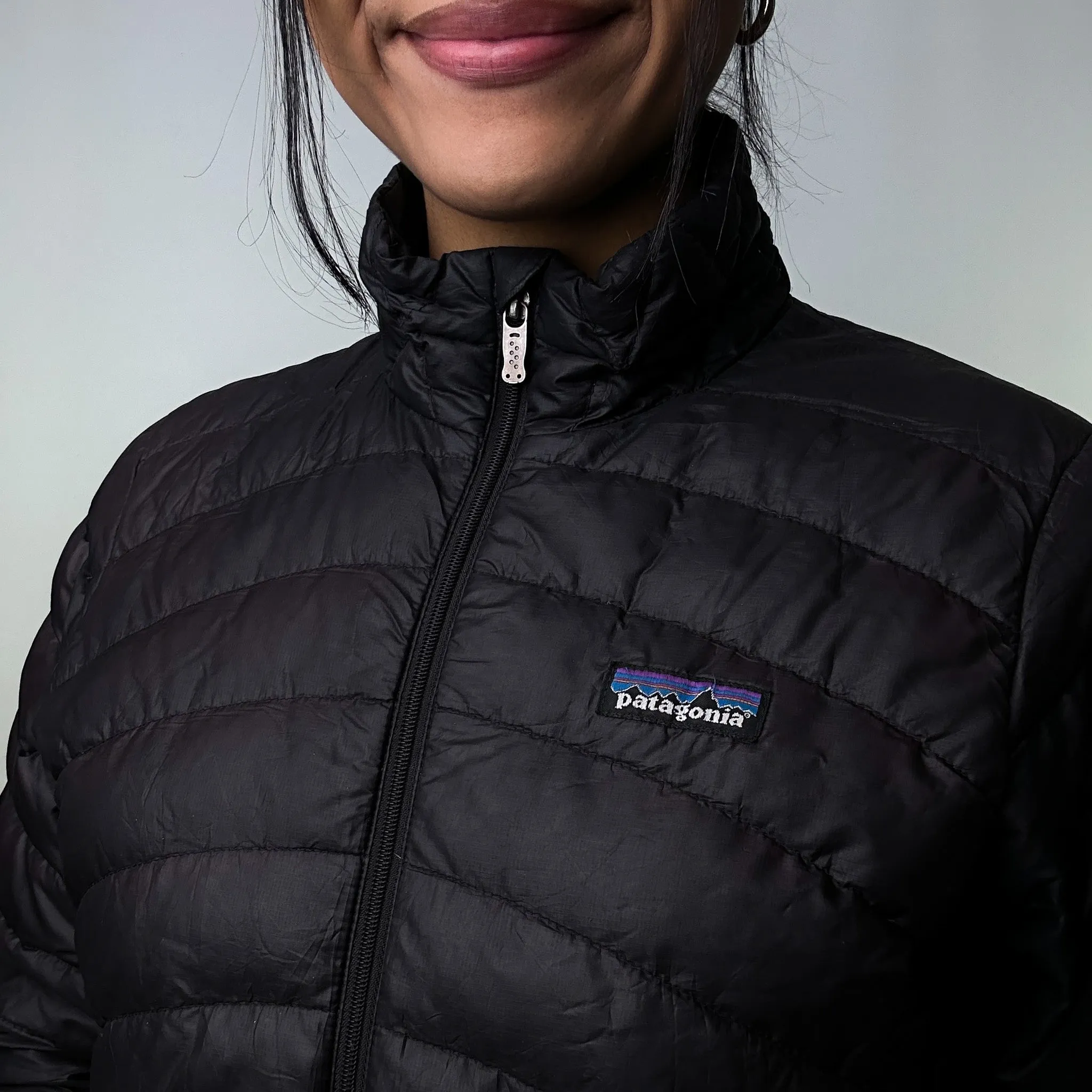 Black 90s Patagonia Puffer Jacket Coat (S)