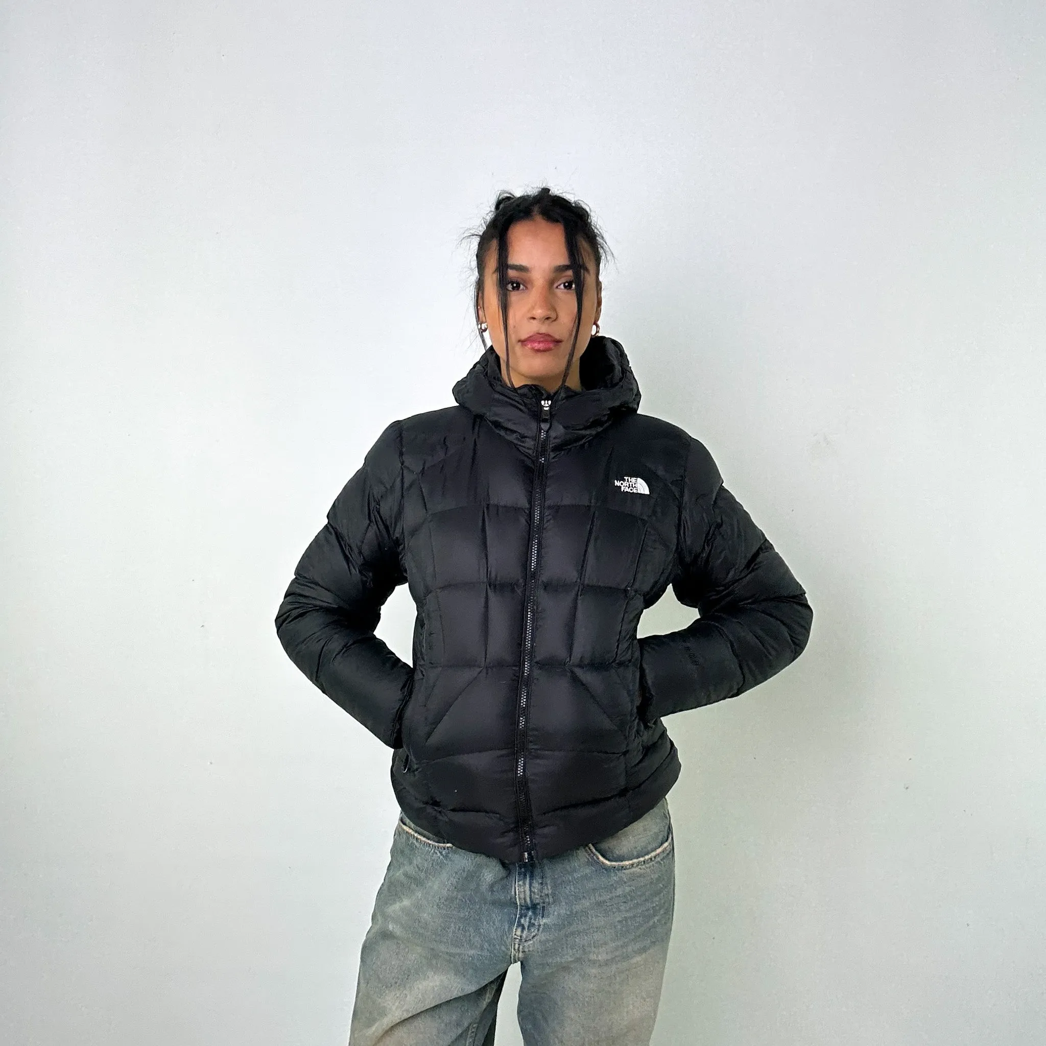 Black 90s The North Face 600 Series Puffer Jacket Coat (M)