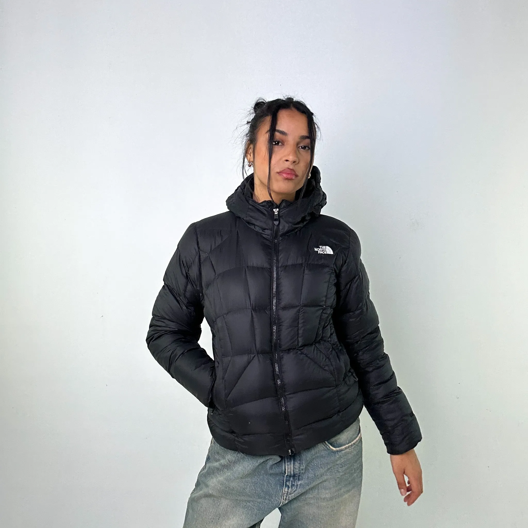 Black 90s The North Face 600 Series Puffer Jacket Coat (M)