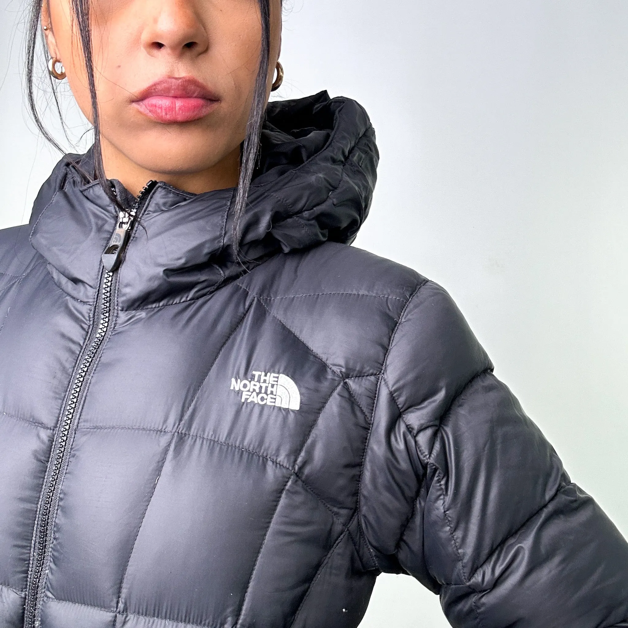 Black 90s The North Face 600 Series Puffer Jacket Coat (M)