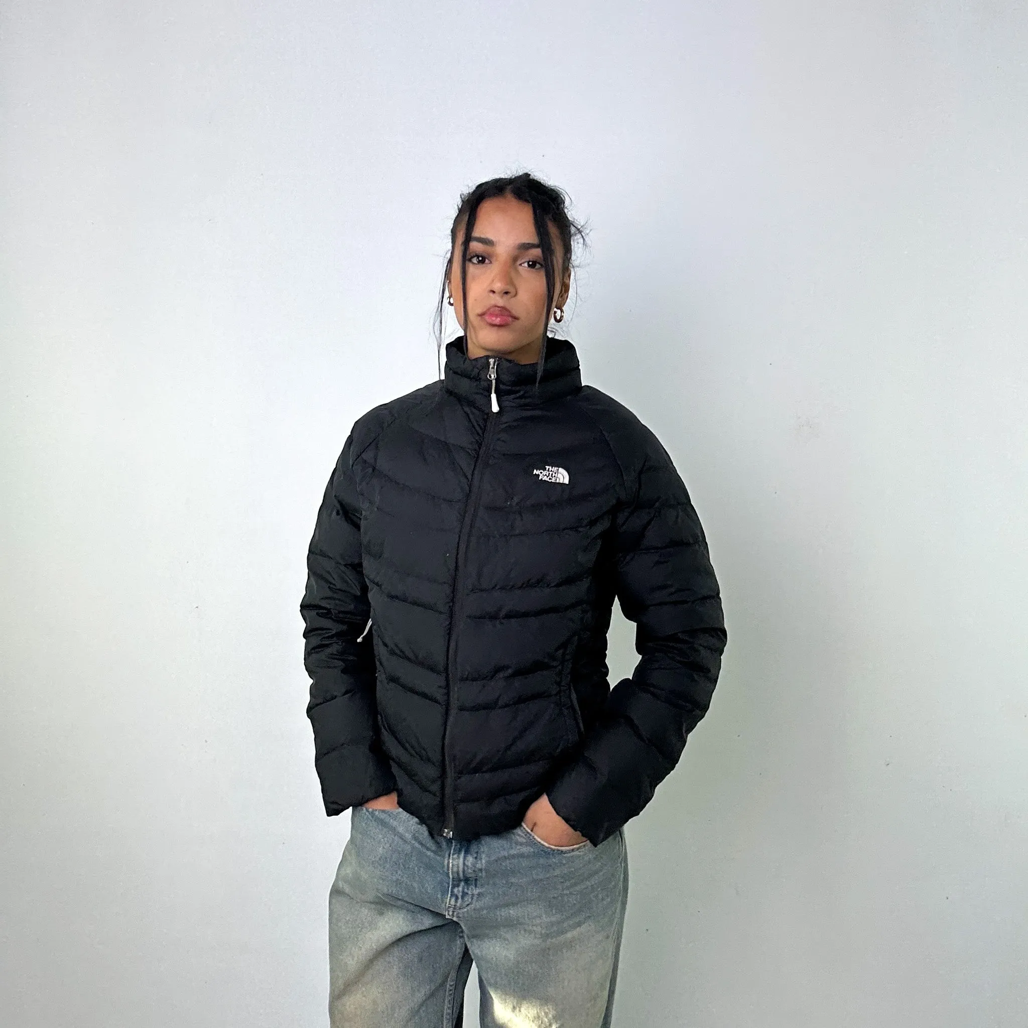 Black 90s The North Face 700 Series Puffer Jacket Coat (L)