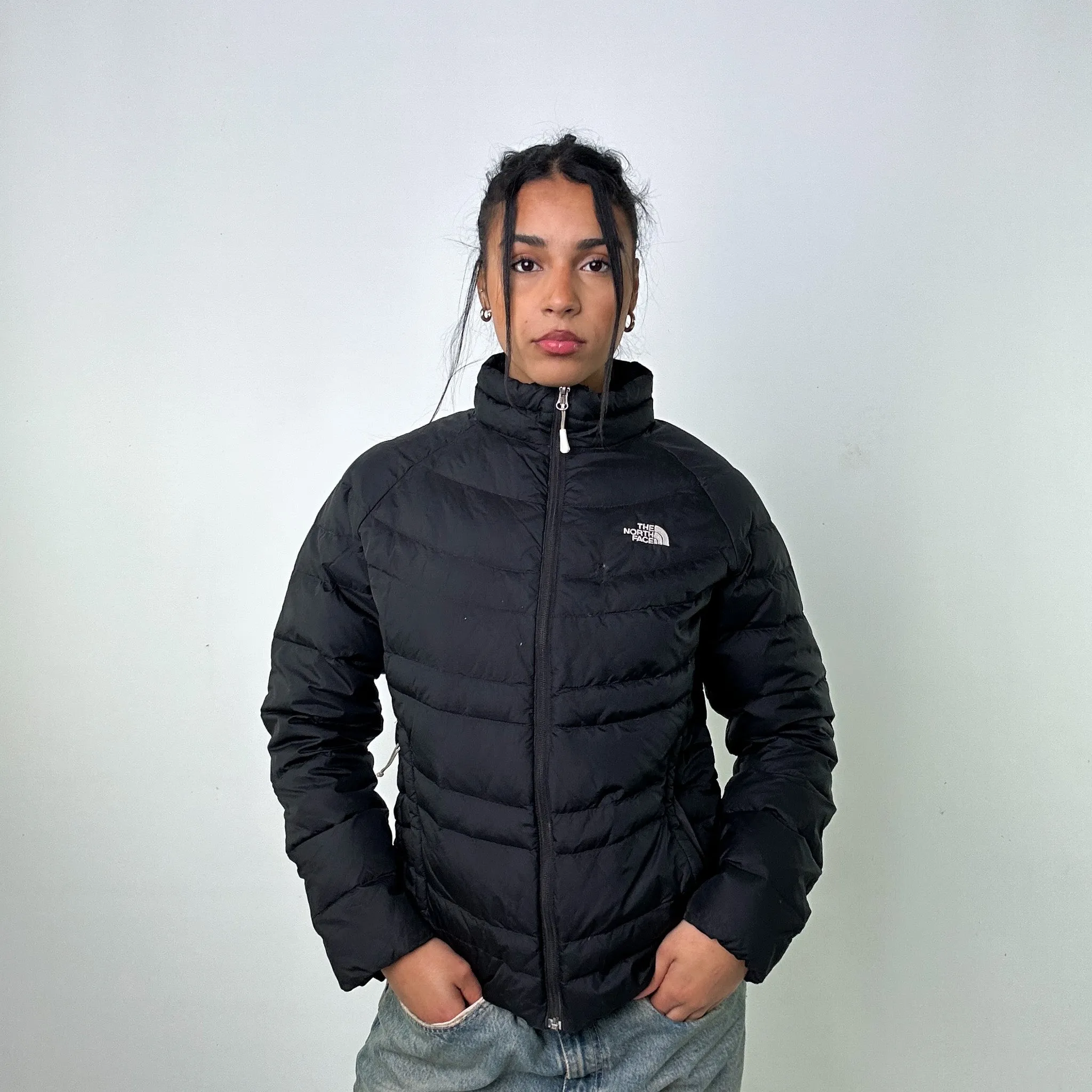 Black 90s The North Face 700 Series Puffer Jacket Coat (L)