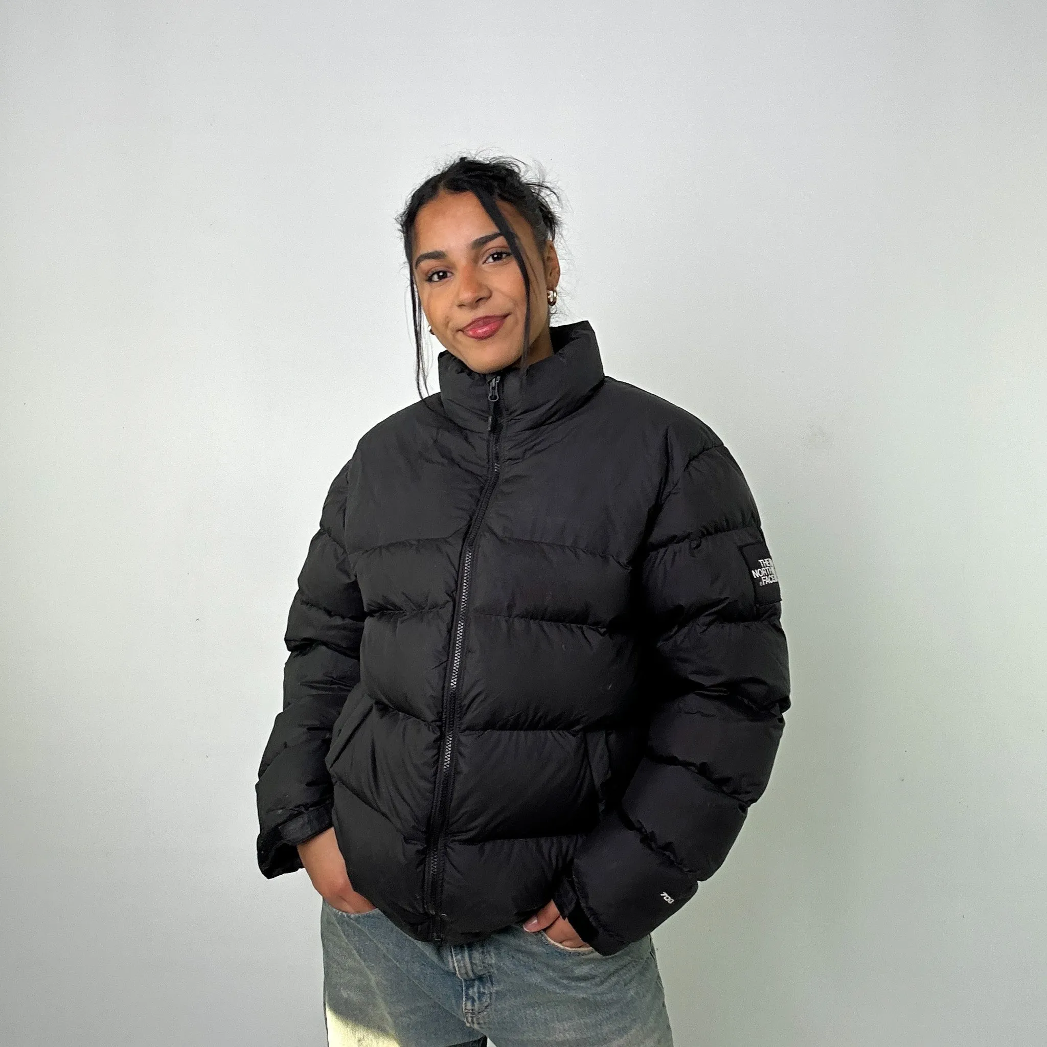 Black 90s The North Face 700 Series Puffer Jacket Coat (M)