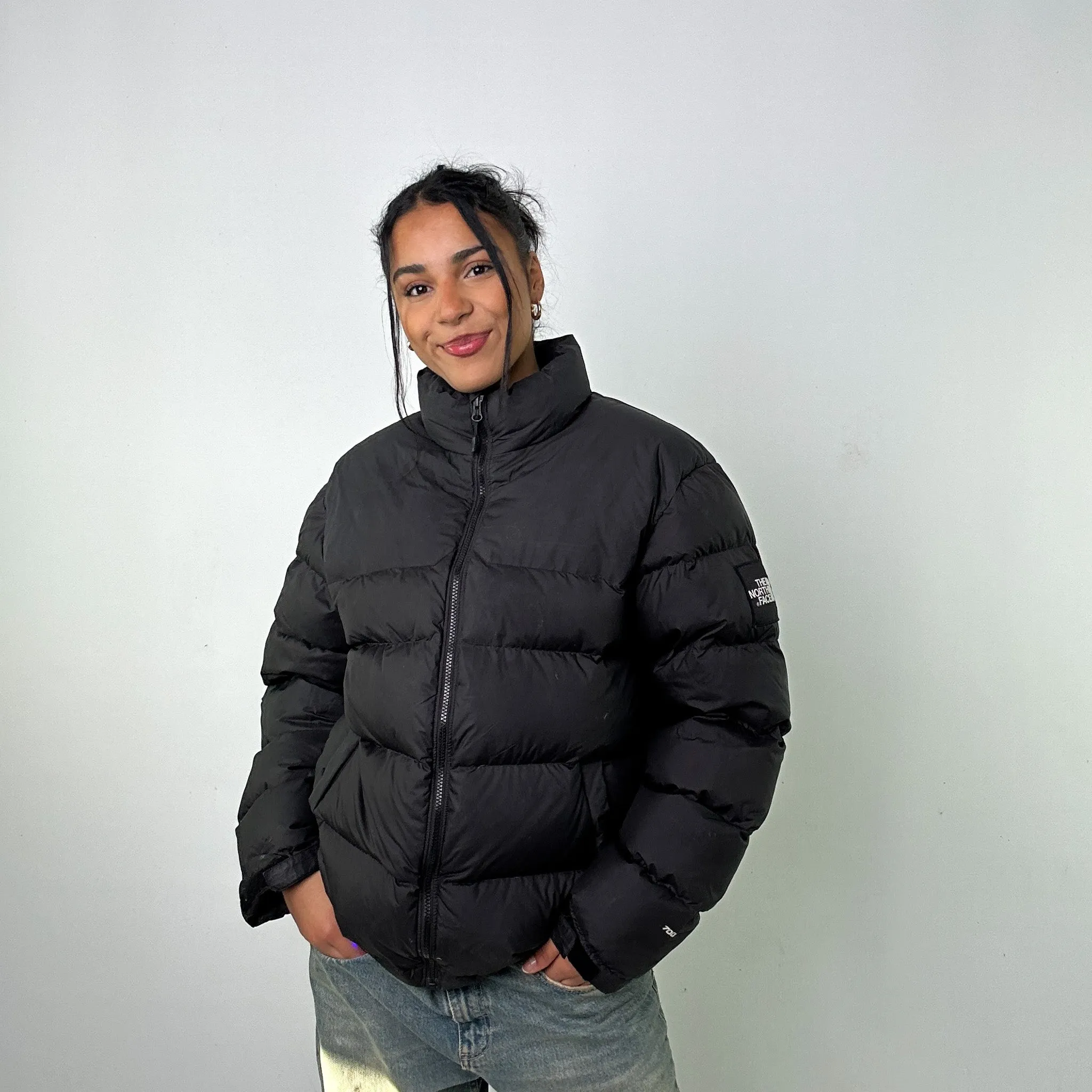 Black 90s The North Face 700 Series Puffer Jacket Coat (M)