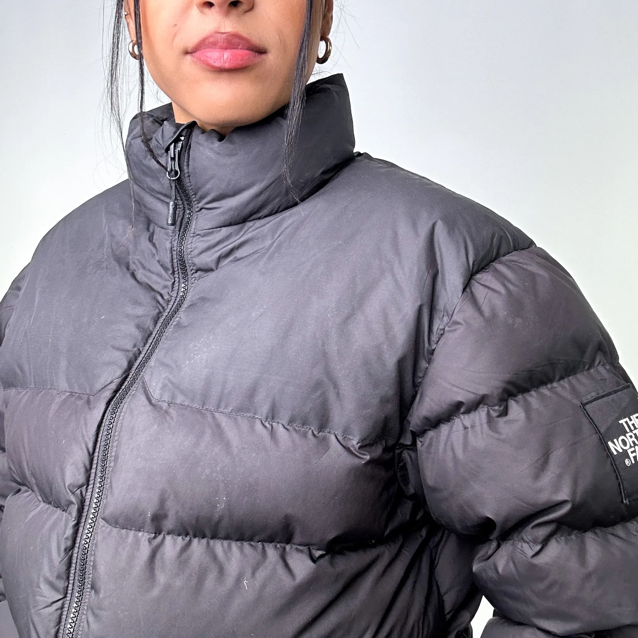 Black 90s The North Face 700 Series Puffer Jacket Coat (M)