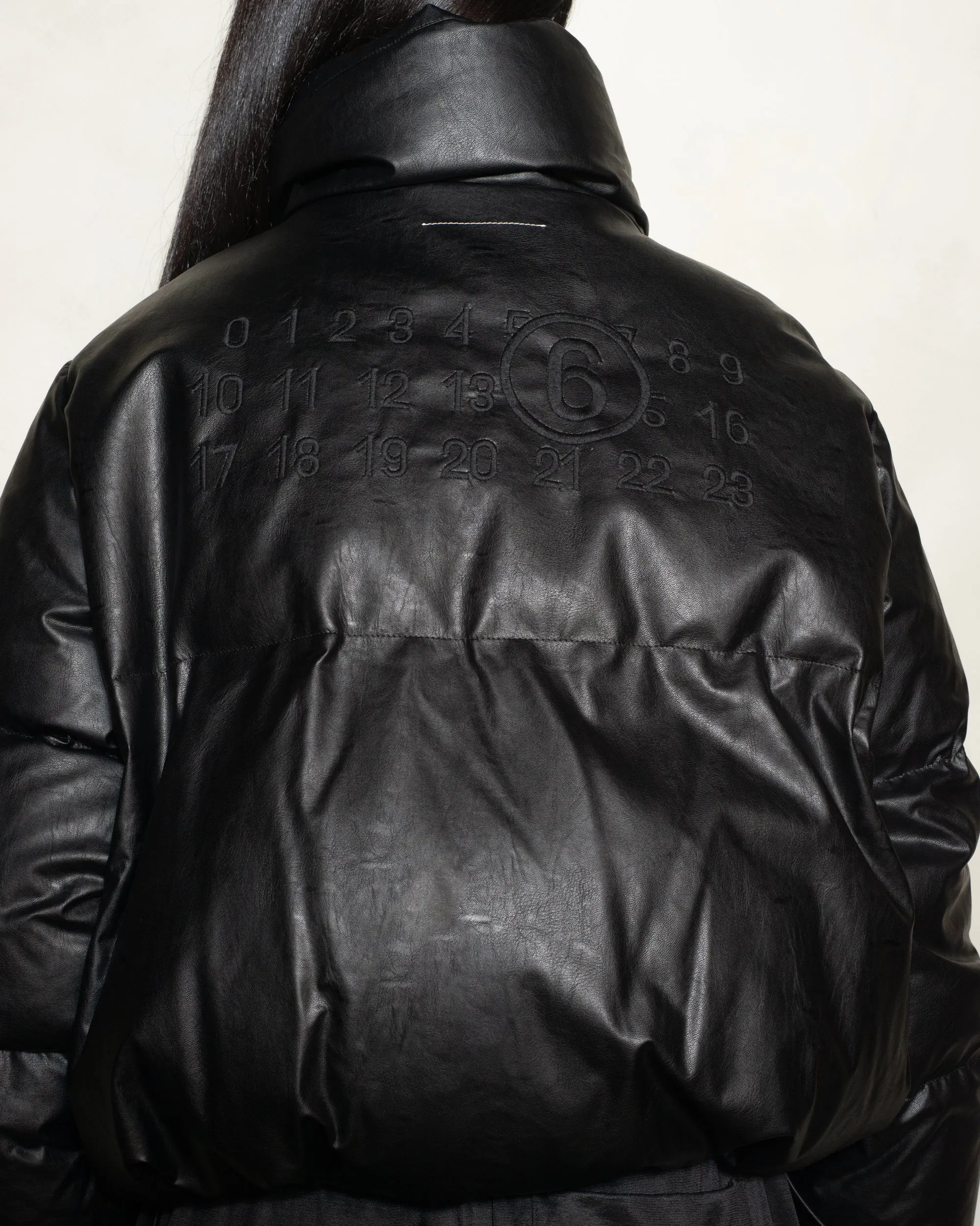 Black Panelled Puffer Jacket