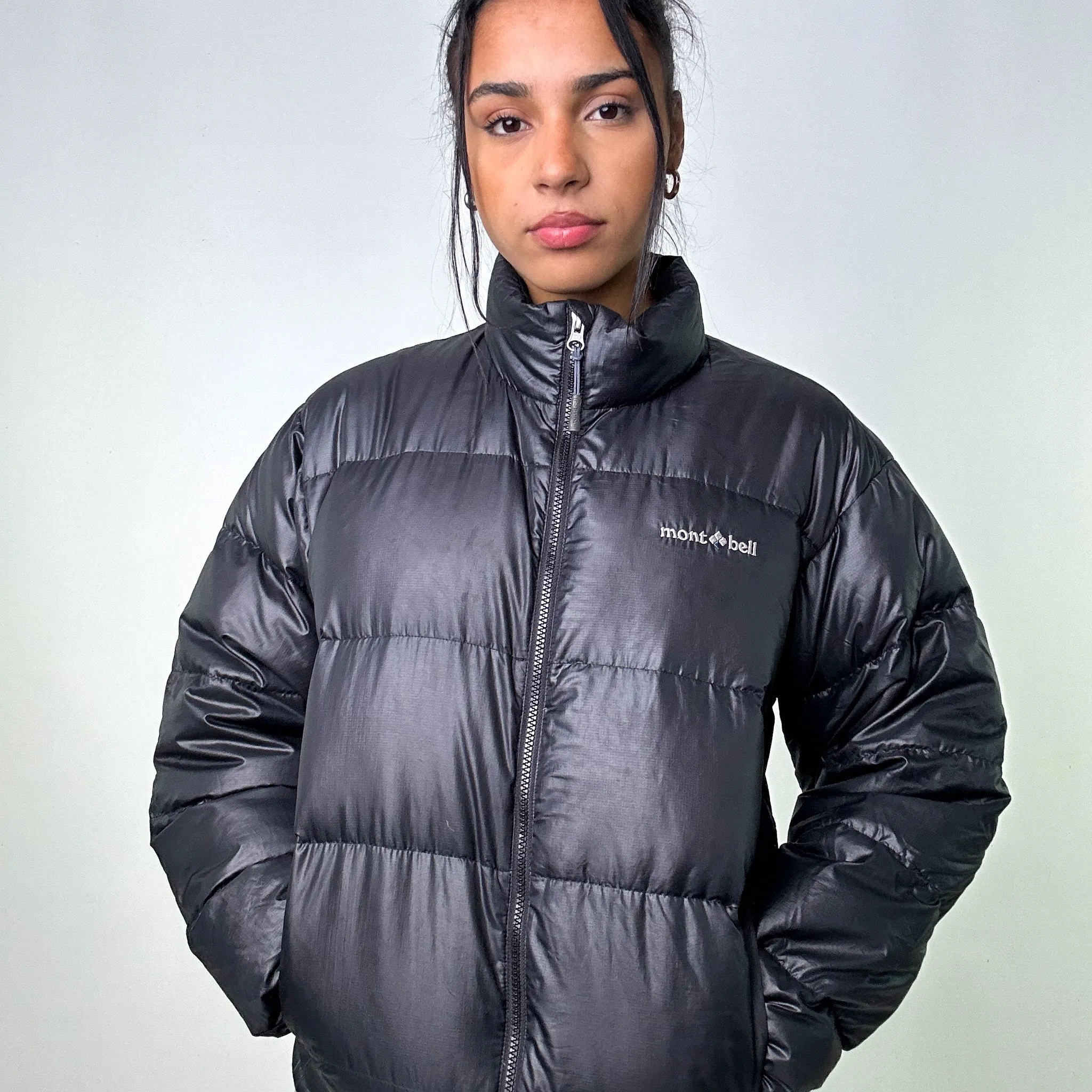 Black y2ks Mont Bell Puffer Jacket Coat (S)