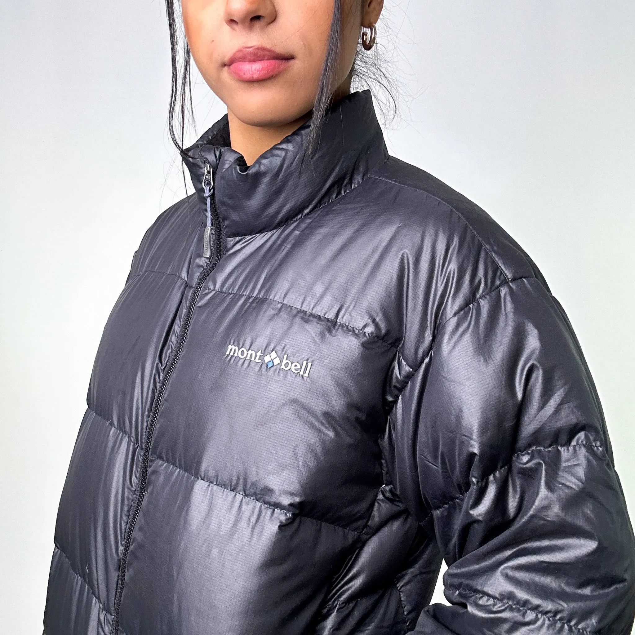 Black y2ks Mont Bell Puffer Jacket Coat (S)