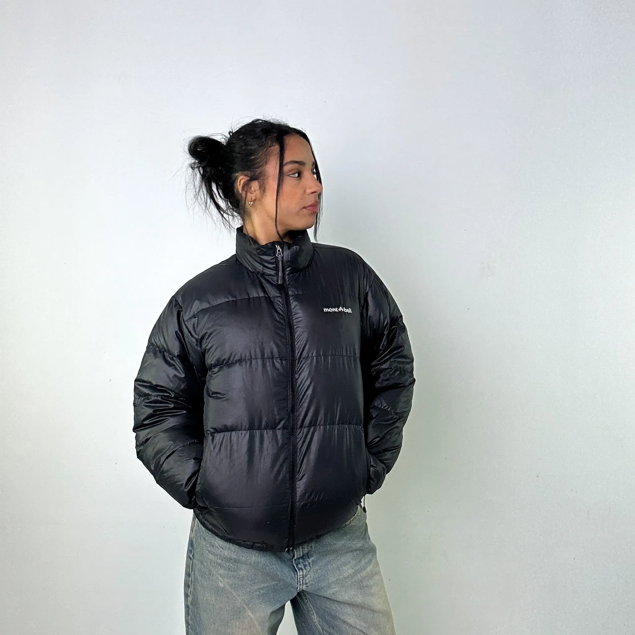 Black y2ks Mont Bell Puffer Jacket Coat (S)