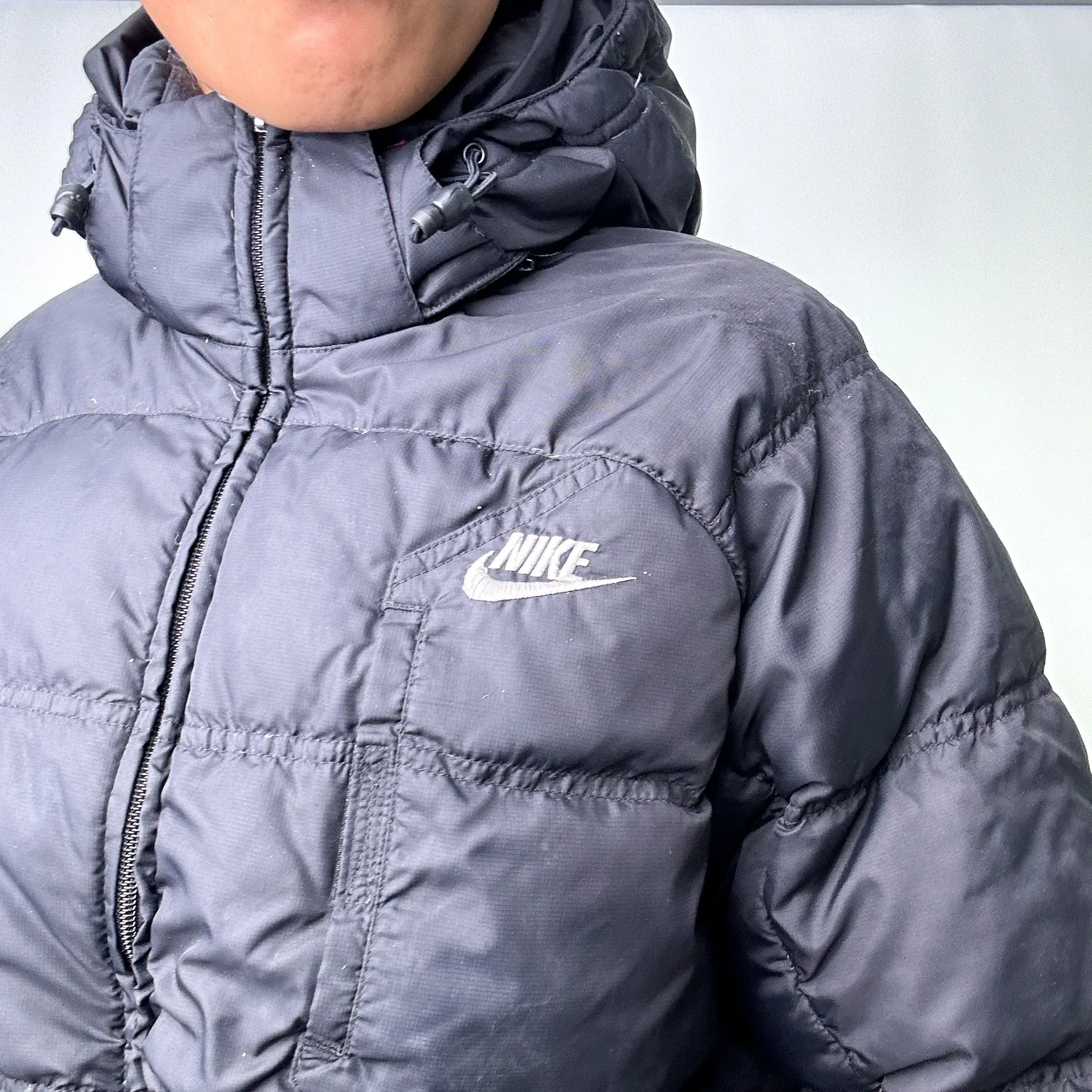 Black y2ks NIKE Puffer Jacket Coat (M)