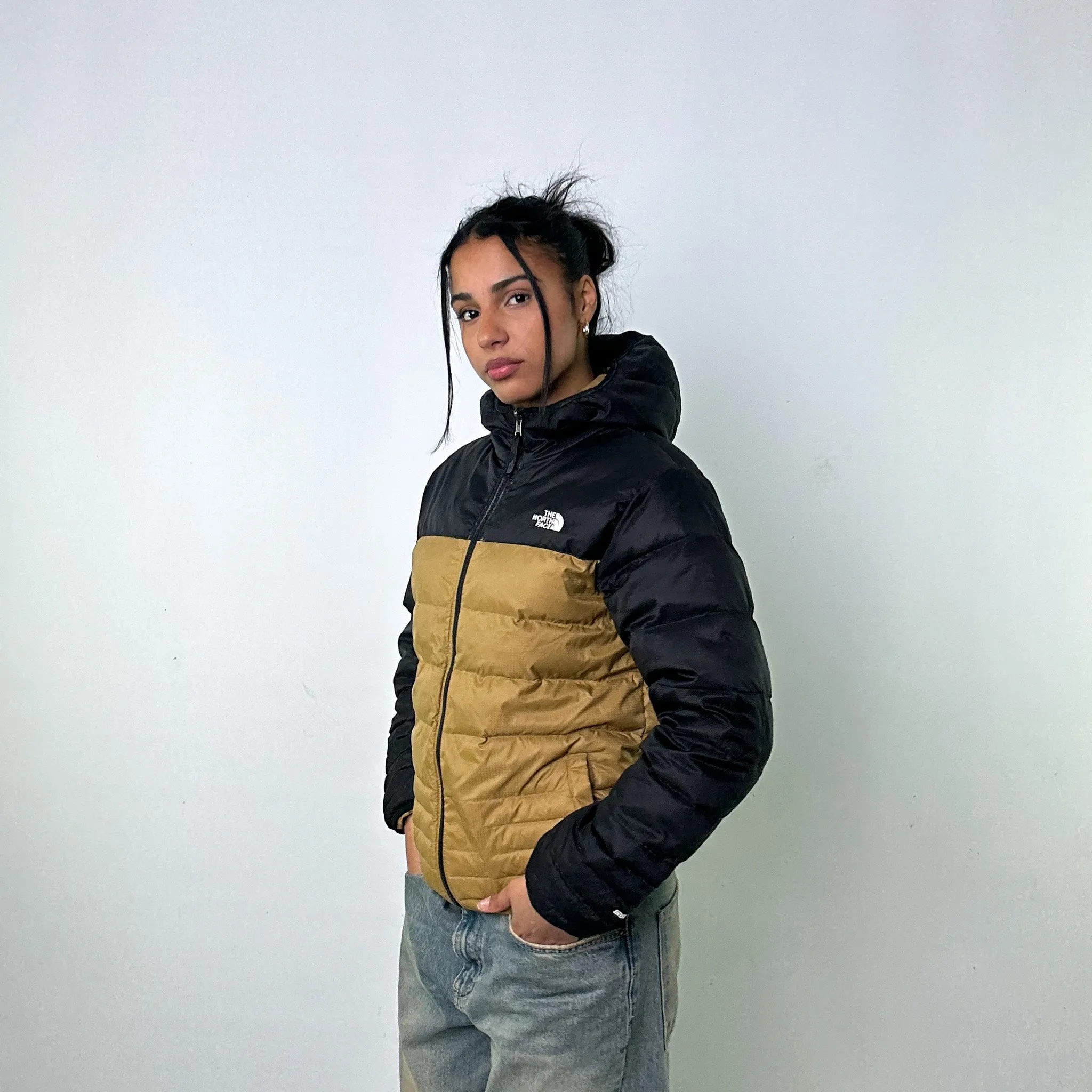 Black y2ks The North Face 550 Series Puffer Jacket Coat (S)