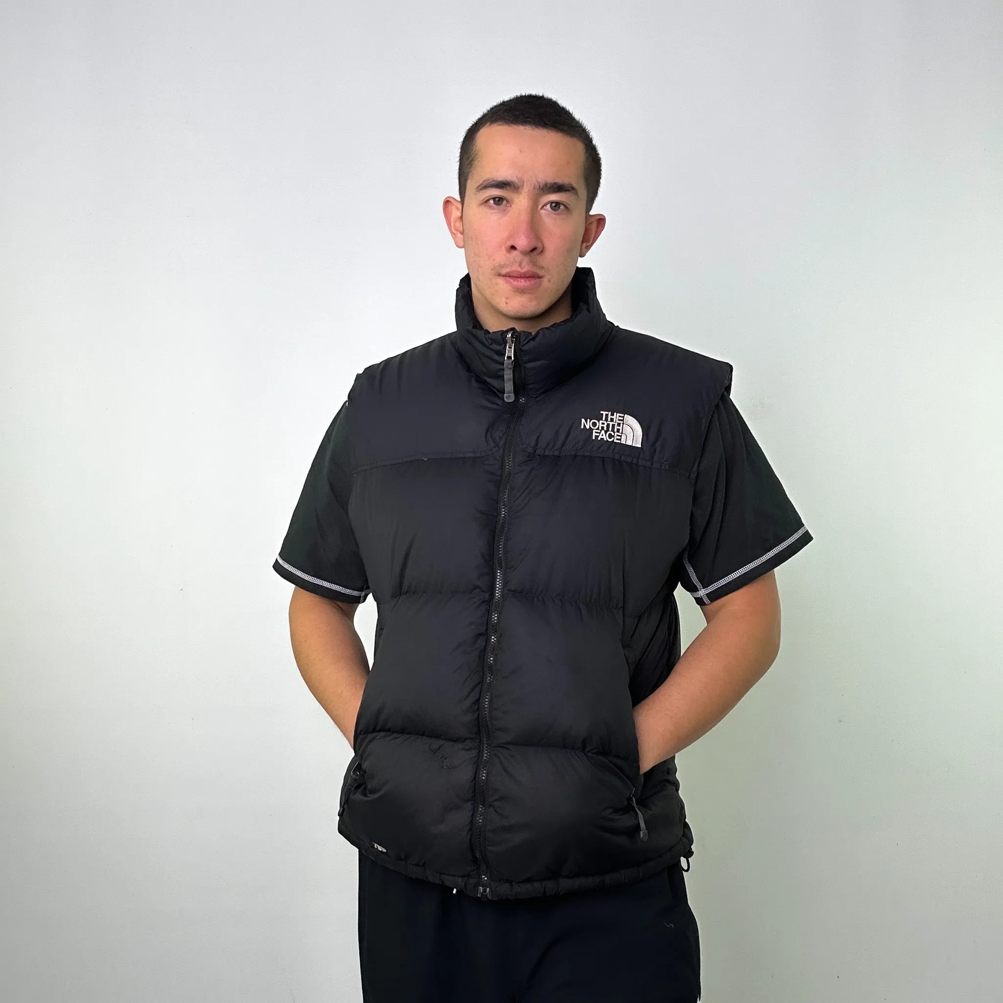 Black y2ks The North Face Puffer Jacket Coat Gilet (XL)