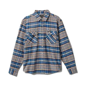 Brixton Stretch WR Flannel Blue Heaven/Paradise Orange