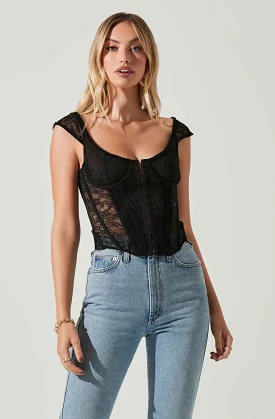 Brooke Lace Corset Top