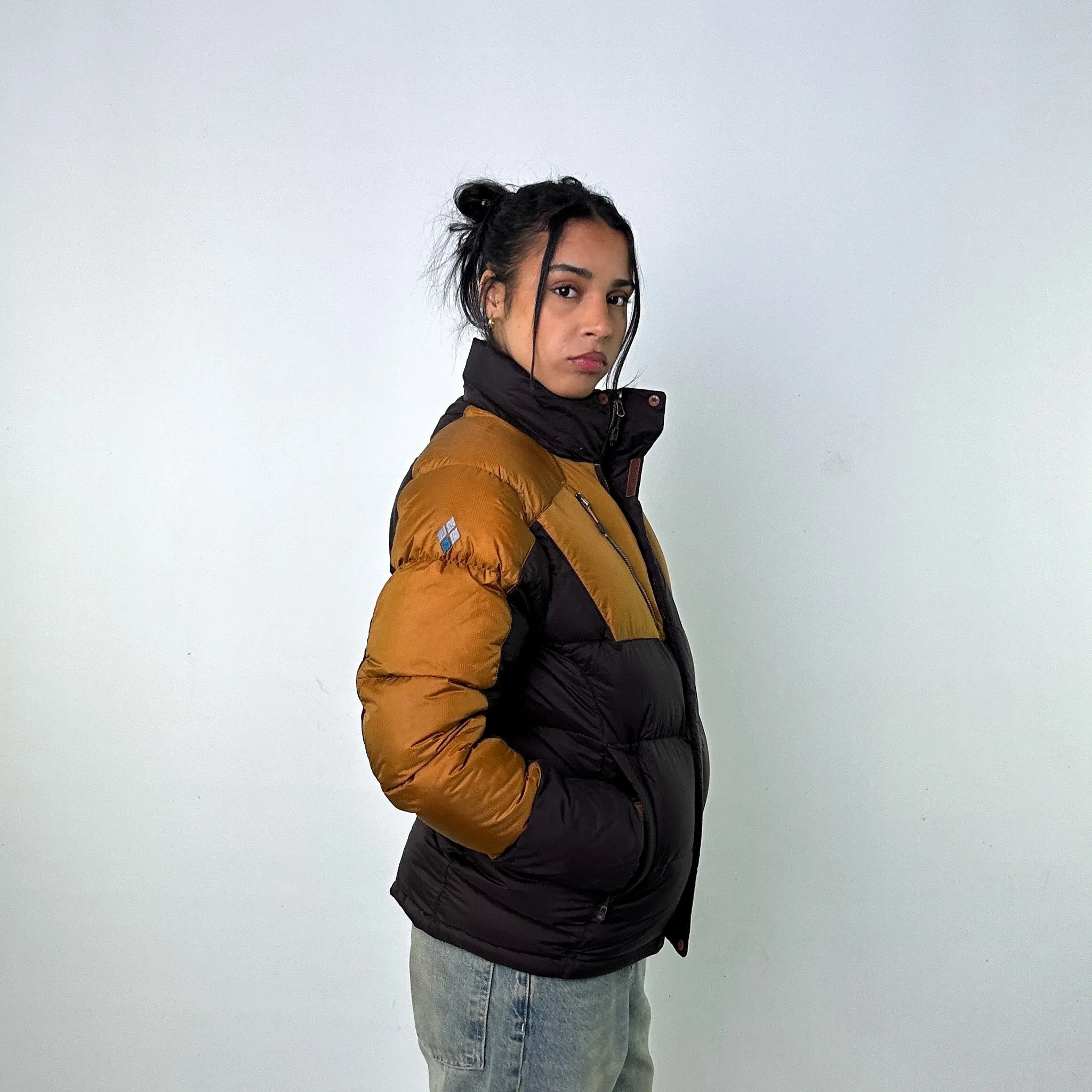 Brown 90s Mont Bell Puffer Jacket Coat (S)