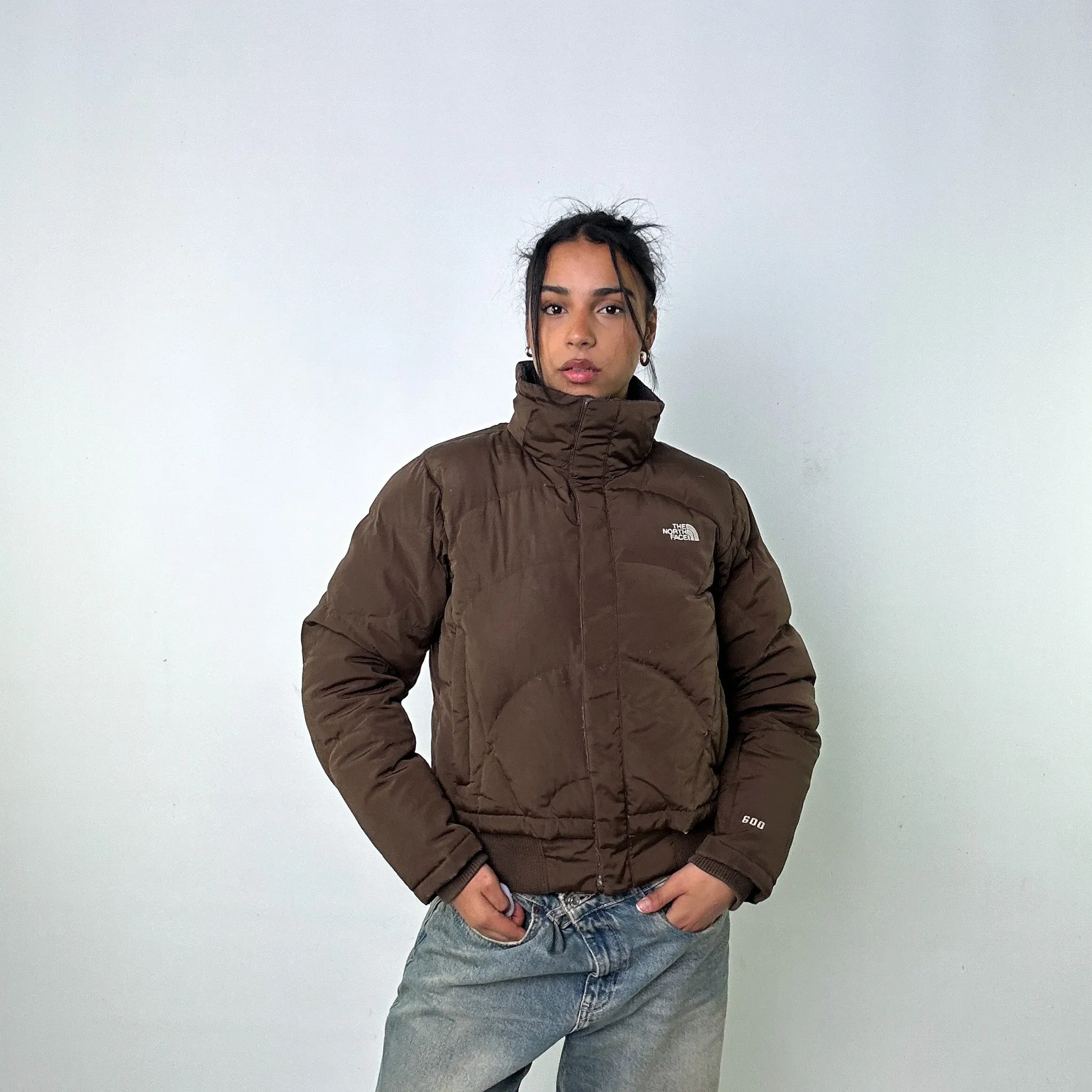 Brown 90s The North Face 600 Prodigy Series Puffer Jacket Coat (M)