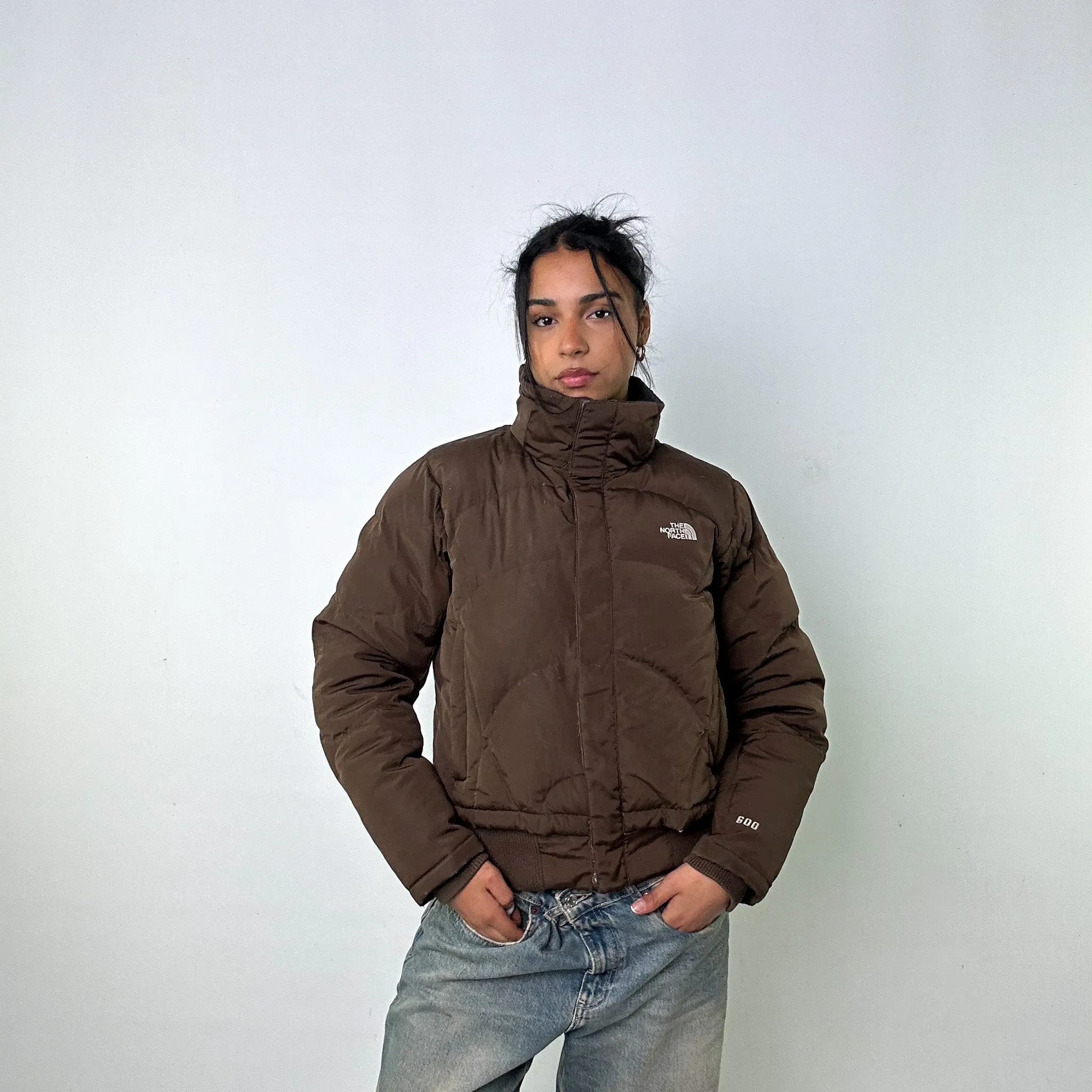 Brown 90s The North Face 600 Prodigy Series Puffer Jacket Coat (M)