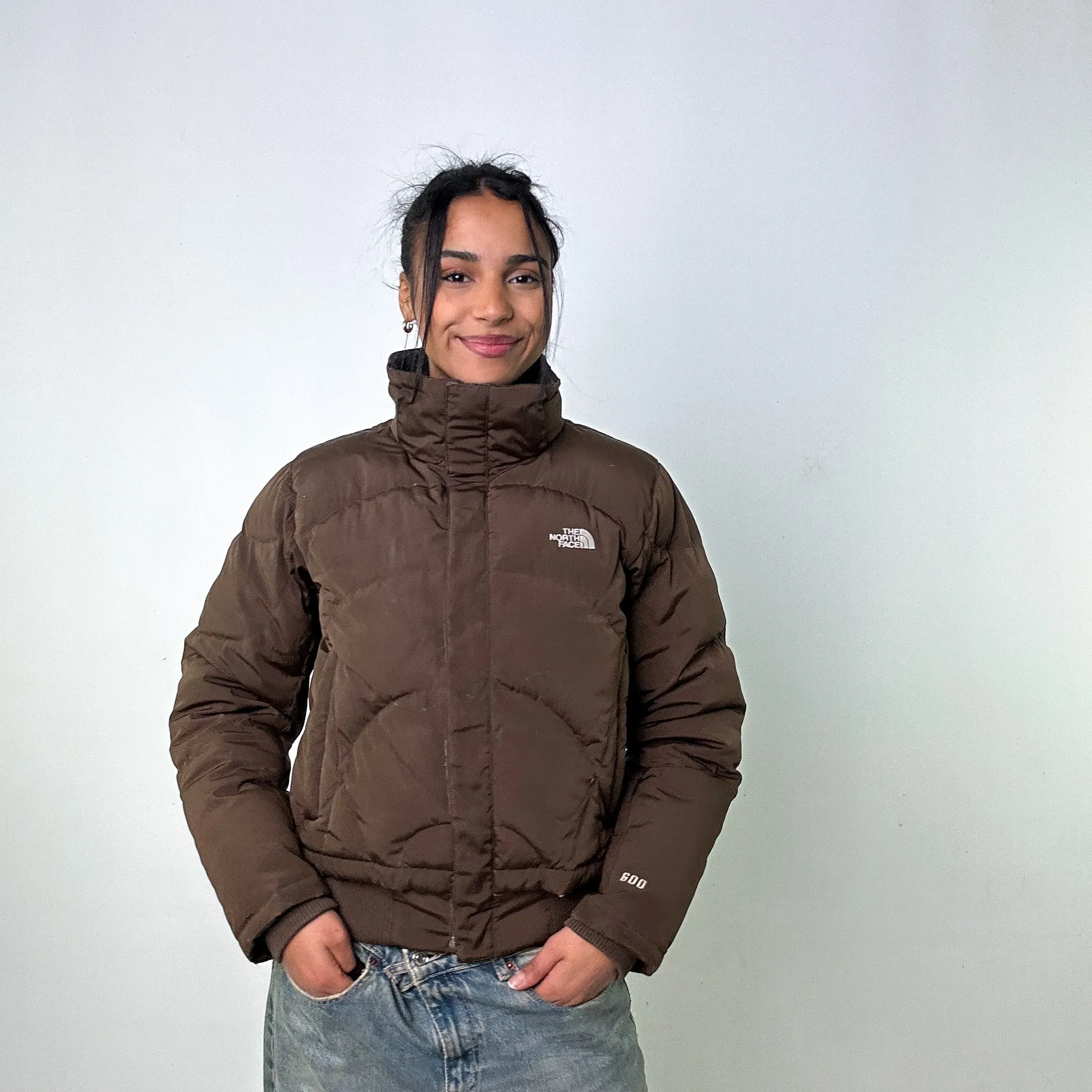 Brown 90s The North Face 600 Prodigy Series Puffer Jacket Coat (M)