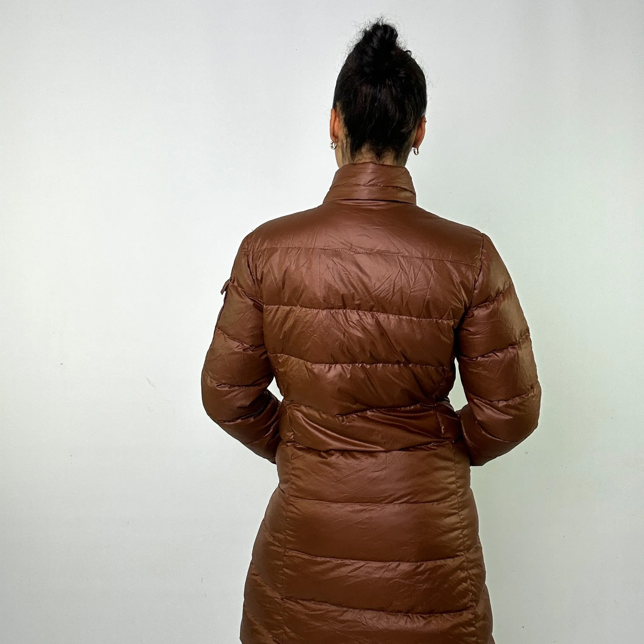 Brown y2ks Moncler Mokacine Puffer Jacket Coat (M)