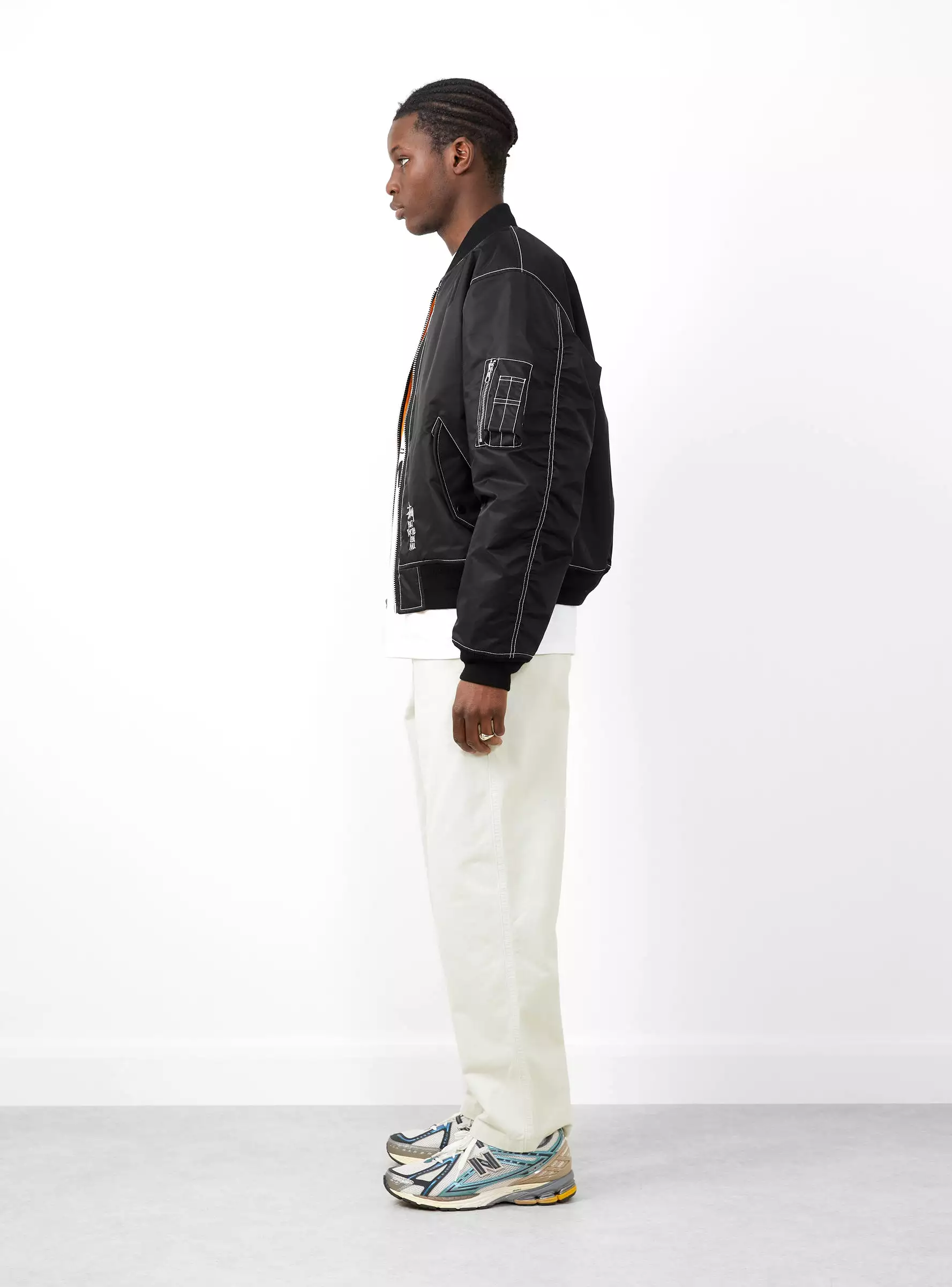 Built Bomber Jacket Black