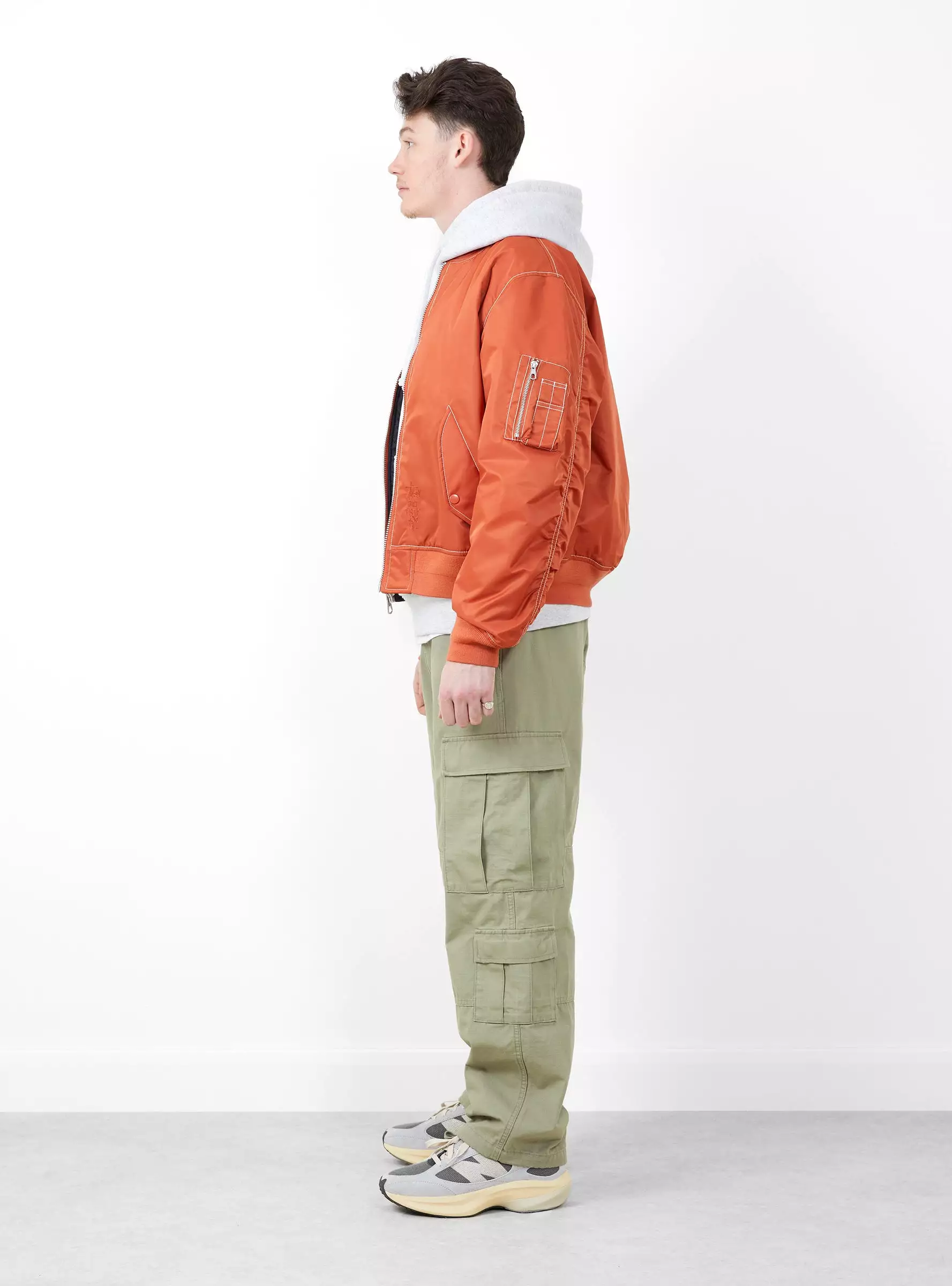 Built Bomber Jacket Brick