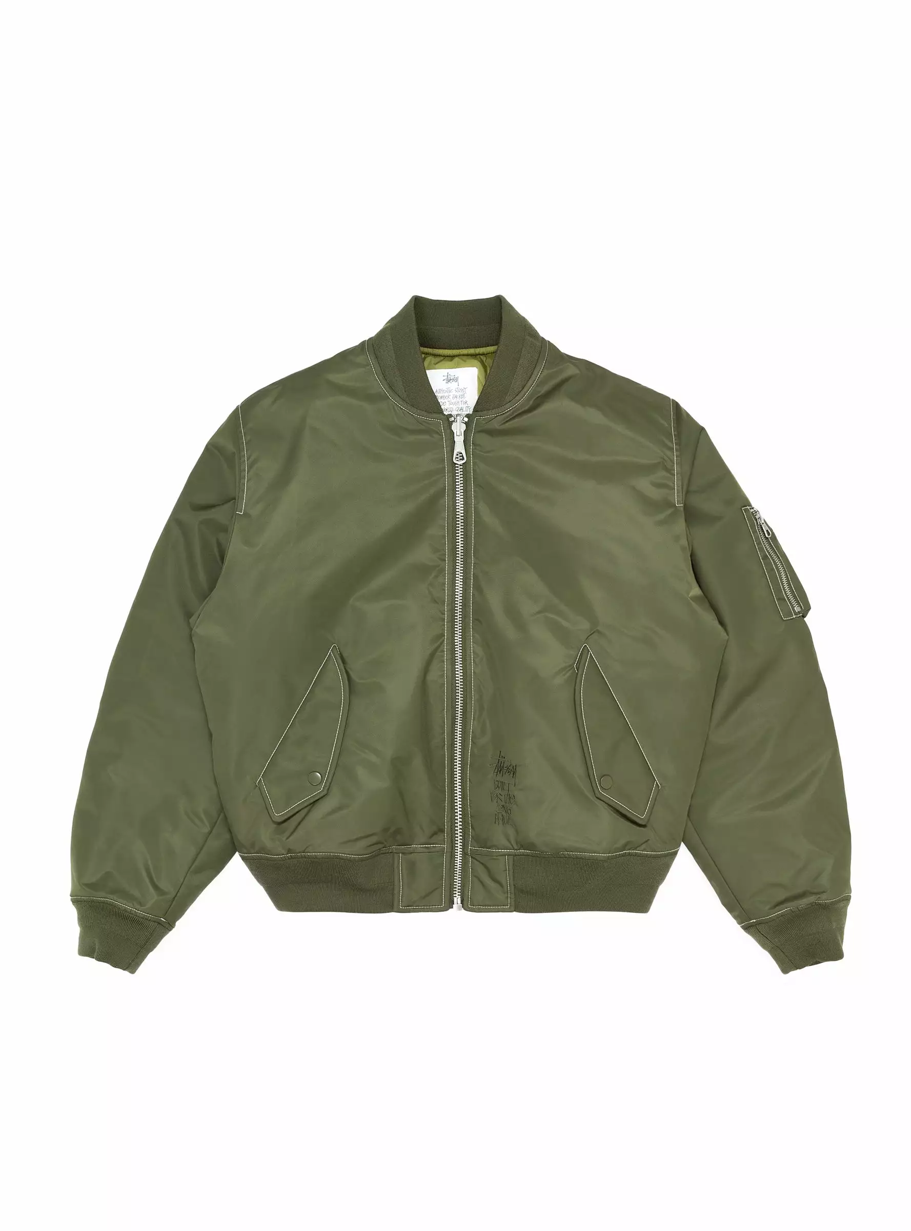 Built Bomber Jacket Olive