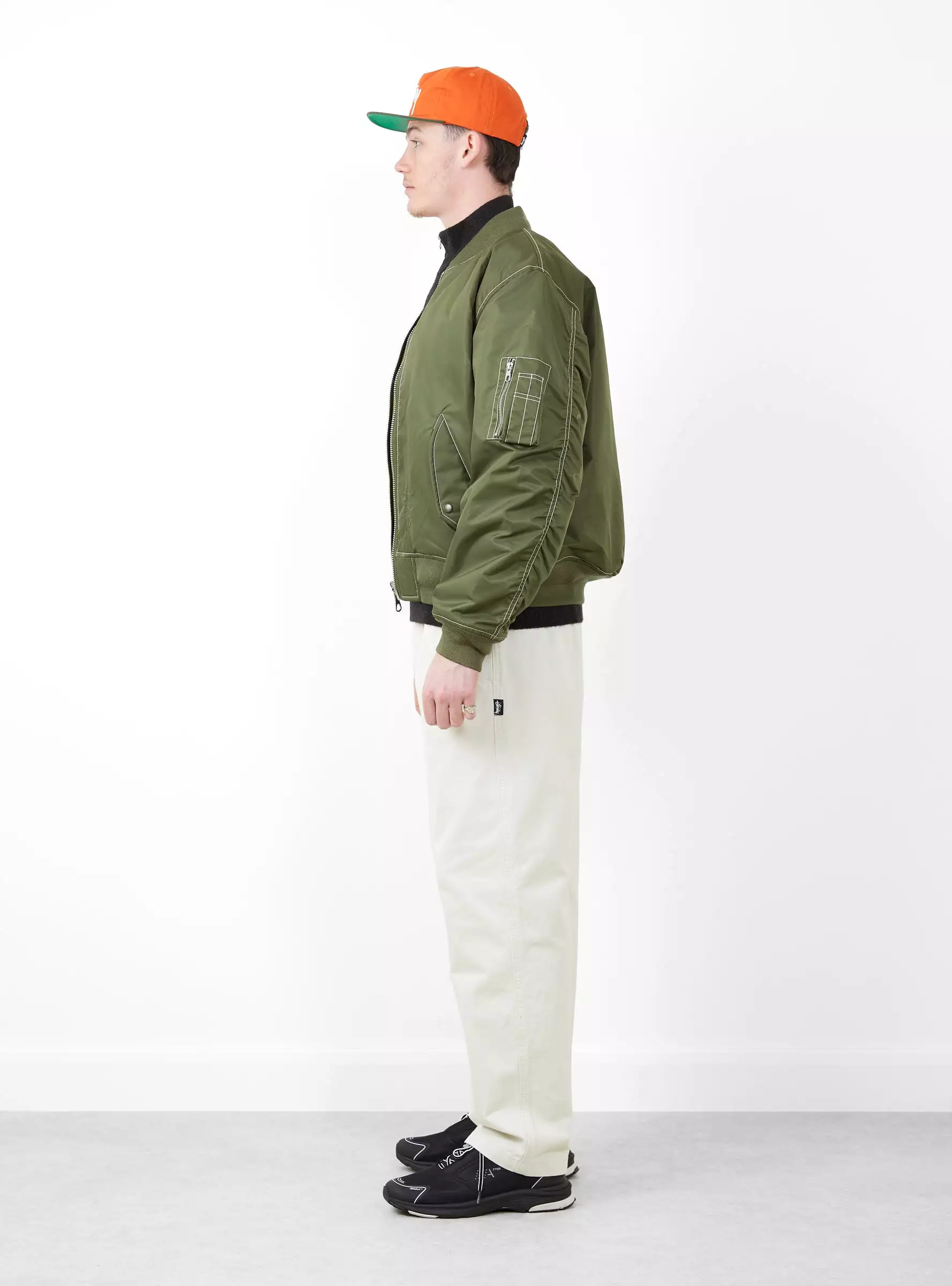 Built Bomber Jacket Olive