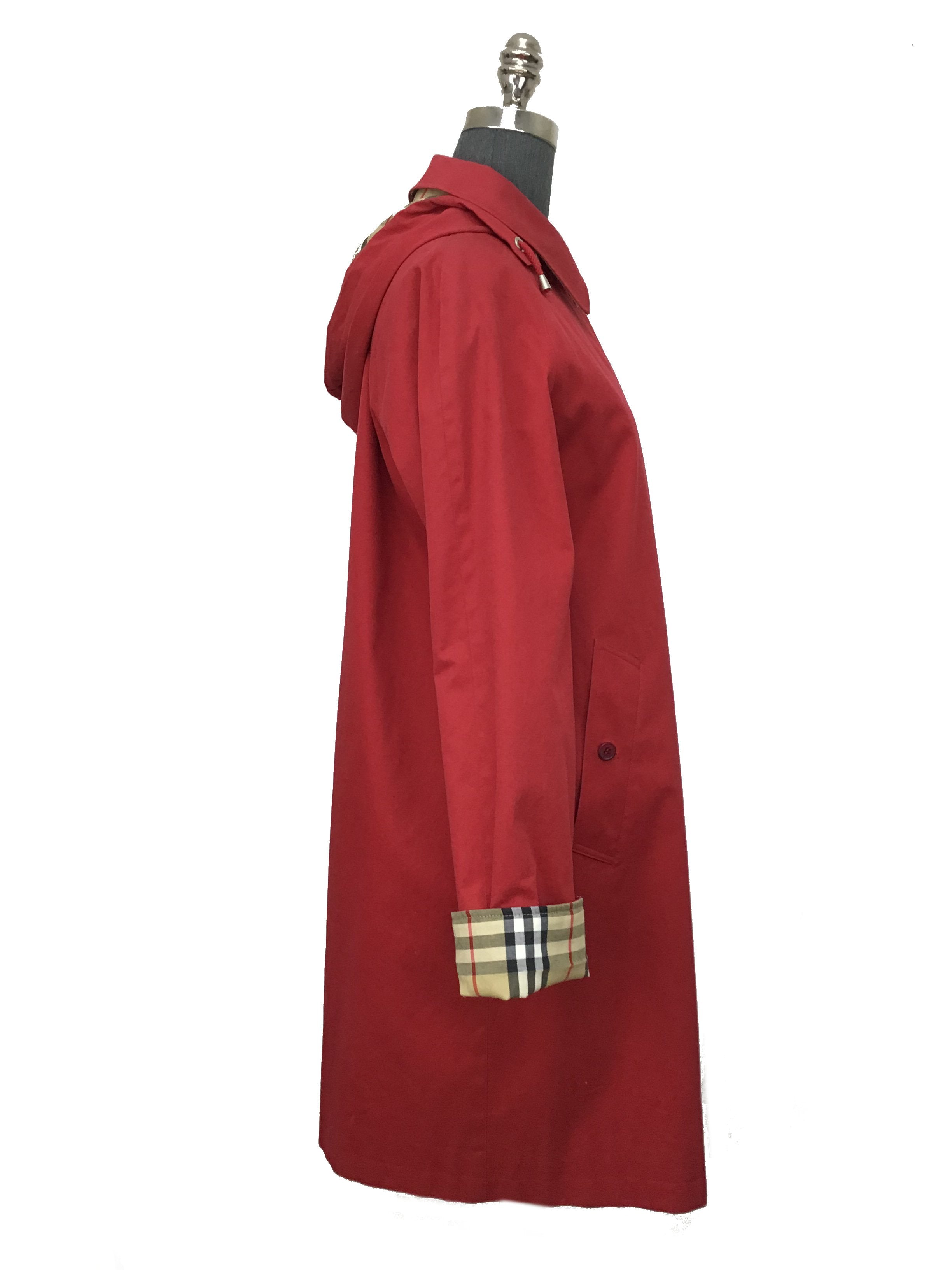 Burberry Classic Balmacaan Rain Coat Size S