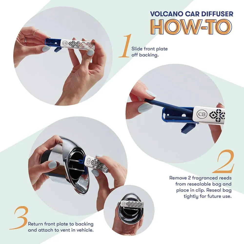 Capri Blue Volcano Car Diffuser + Refill